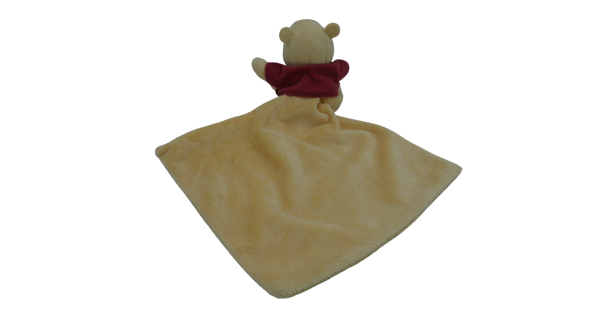 Peluche mouchoir Winnie l'Ourson marron rouge  - Disney
