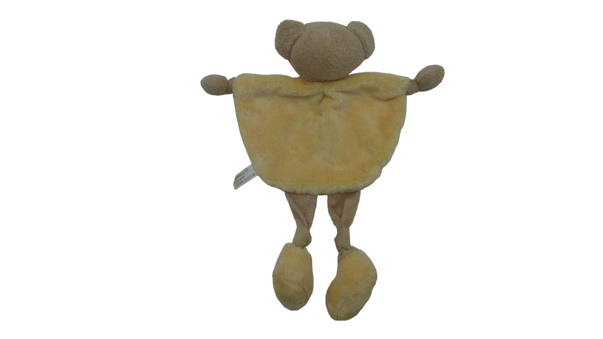 Doudou ours plat jaune - Tex Baby