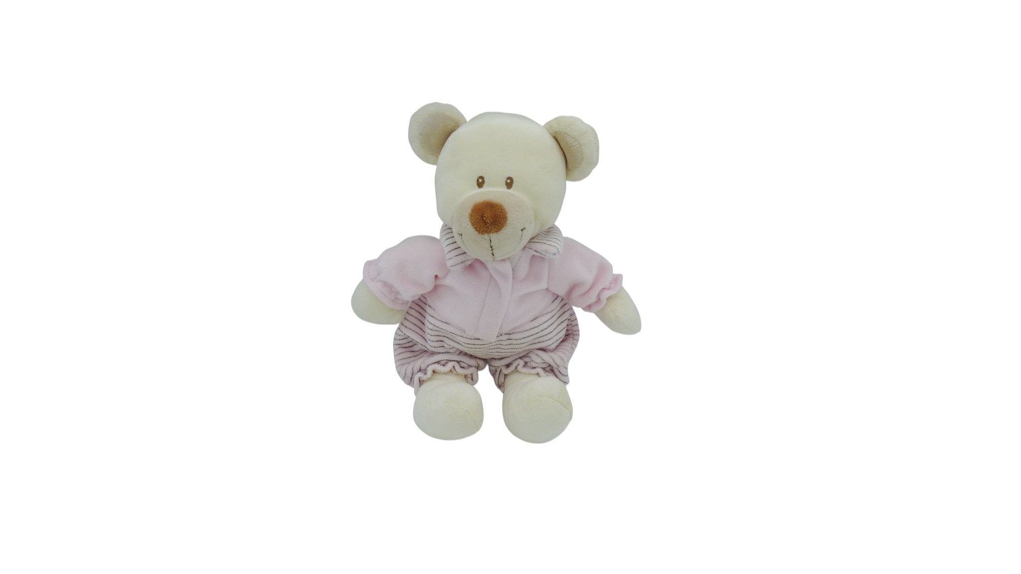 Peluche ours crème rose - Nicotoy Simba Dickie - 29 cm