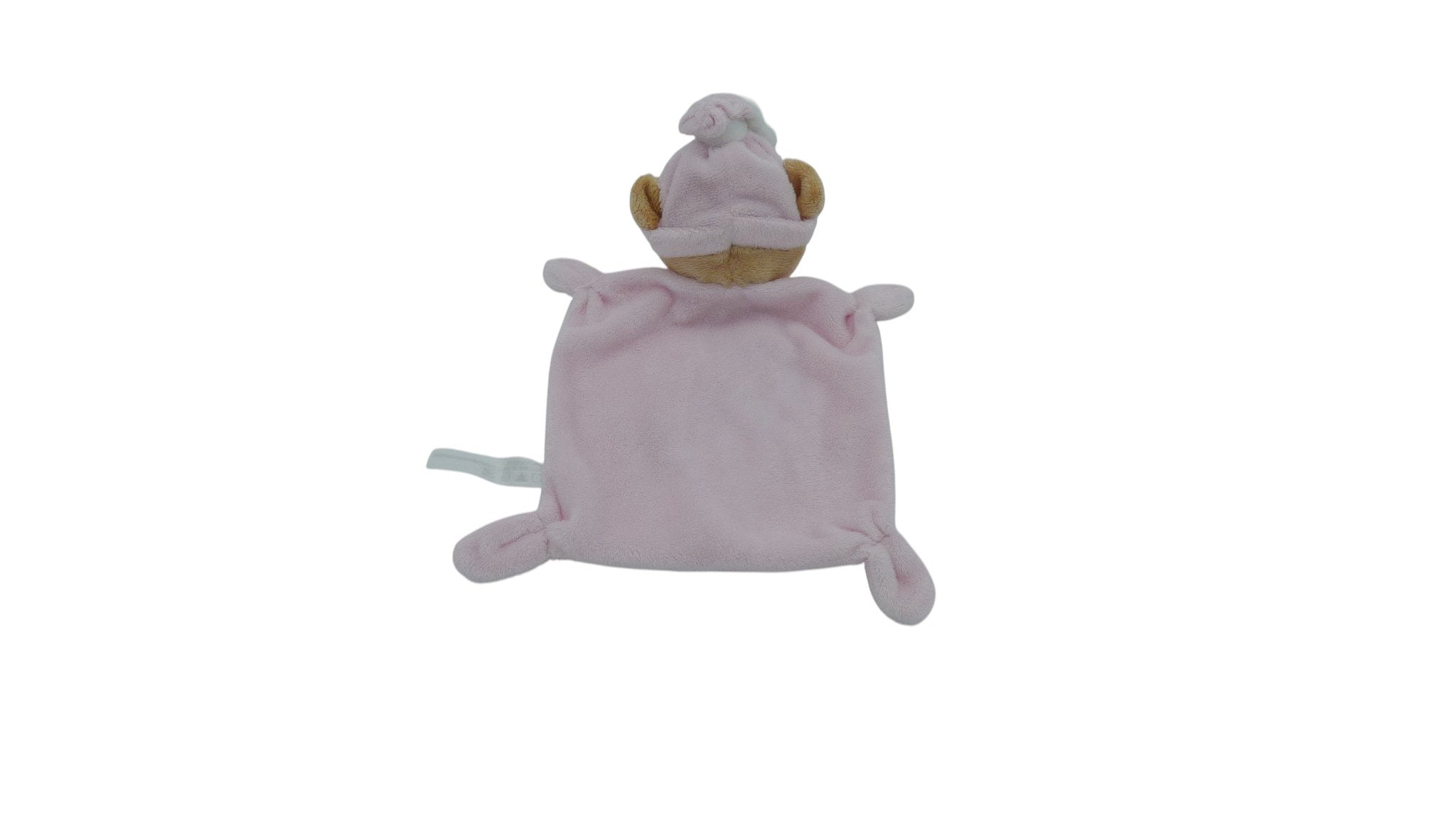 Doudou ours plat rose - Nicotoy