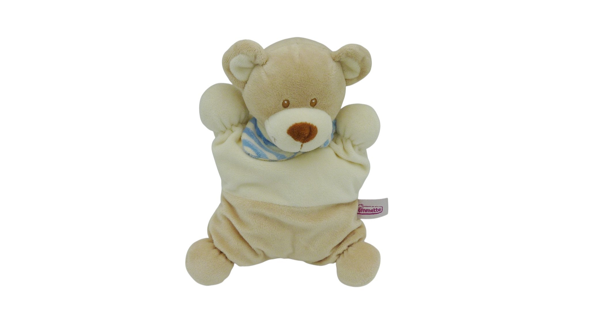 Peluche ours marron crème - Pommette - 25 cm