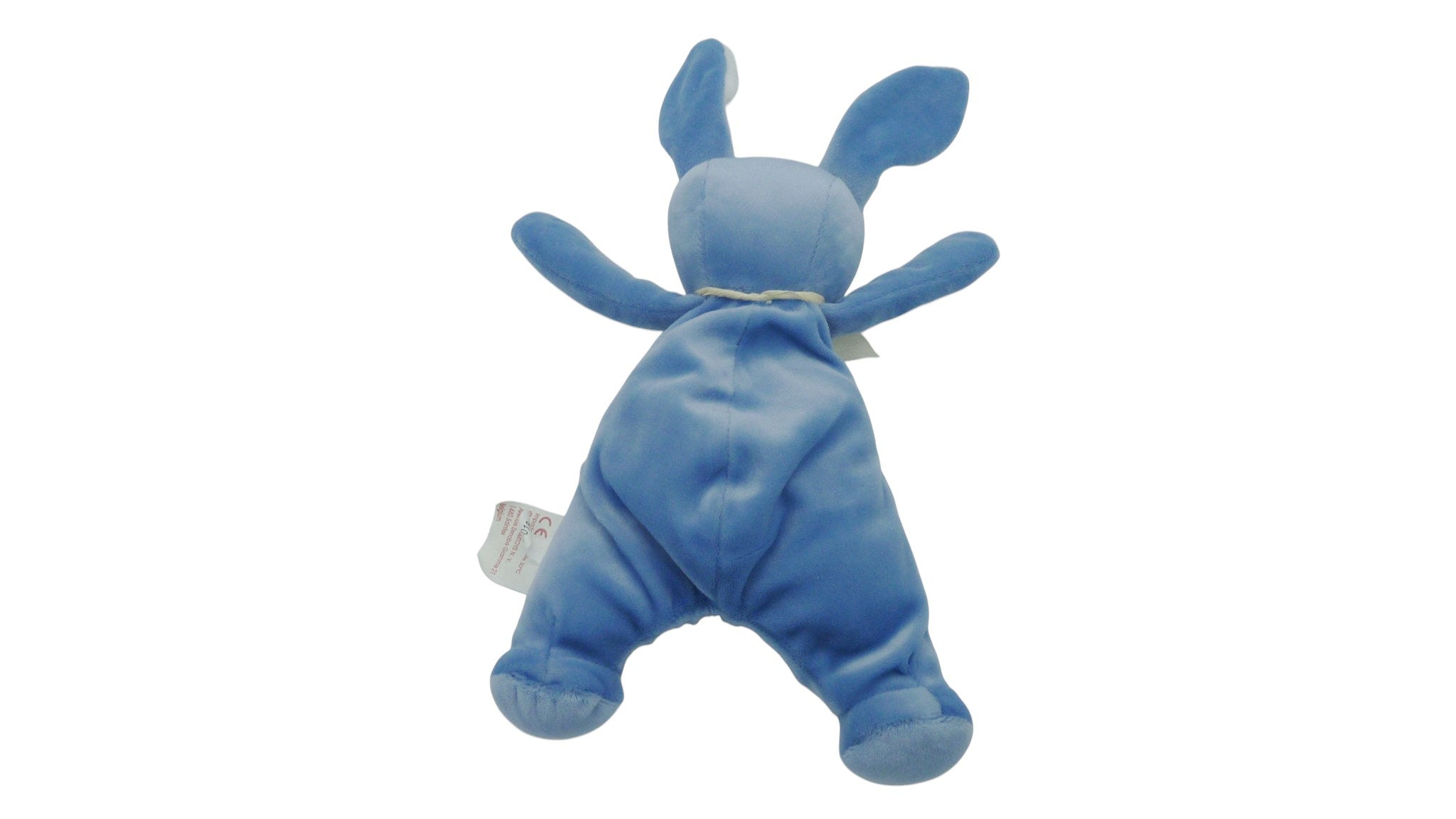 Peluche lapin bleu blanc - Bengy - 24 cm