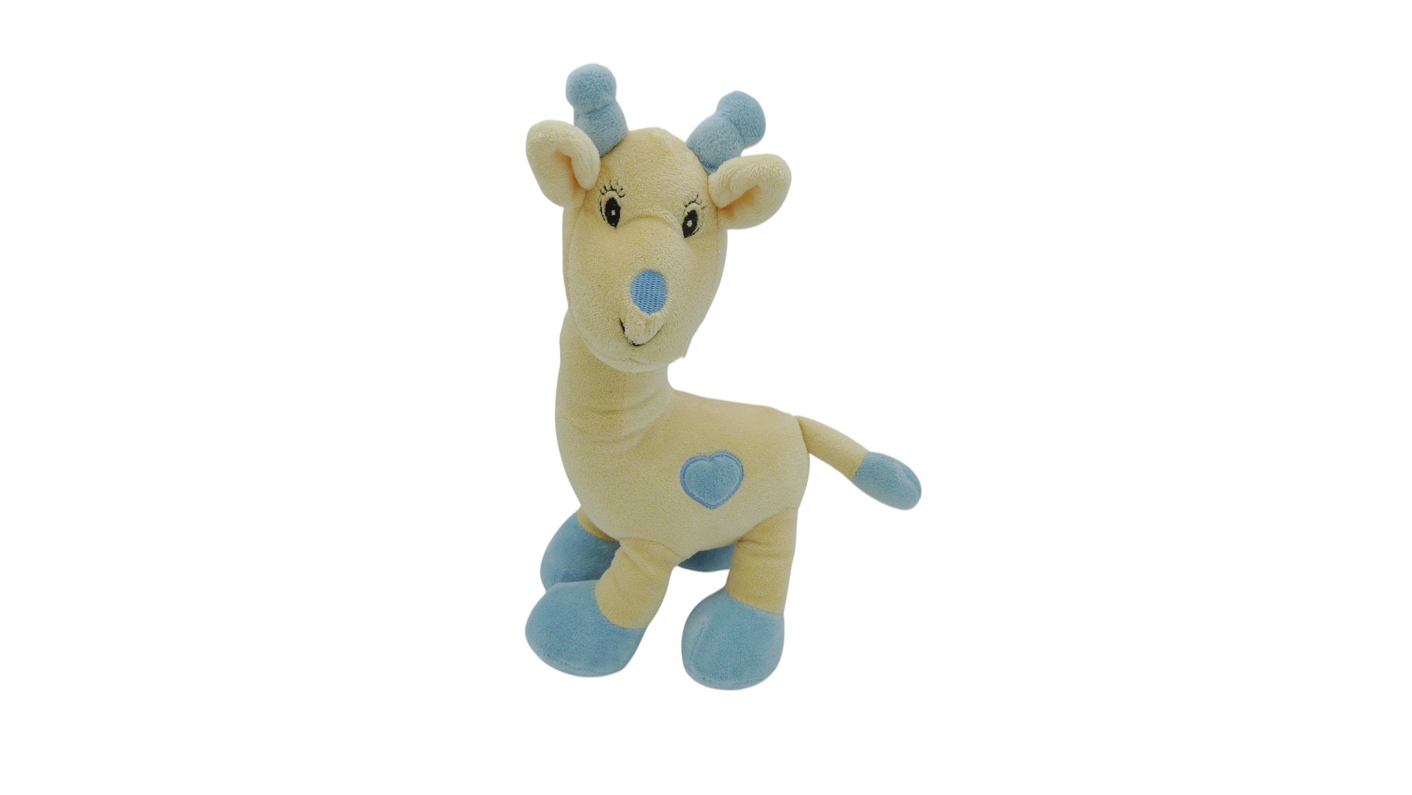 Peluche girafe beige bleu - Arthur et Lola - 30 cm
