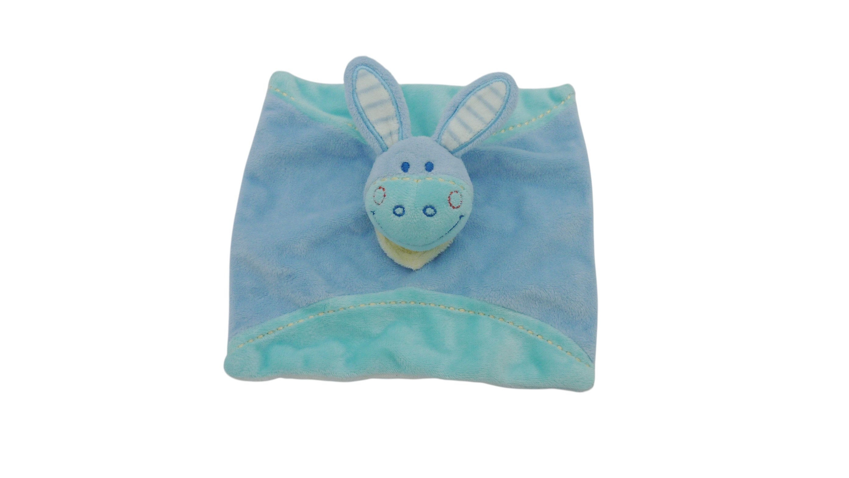 Doudou cheval plat bleu - Tex Baby