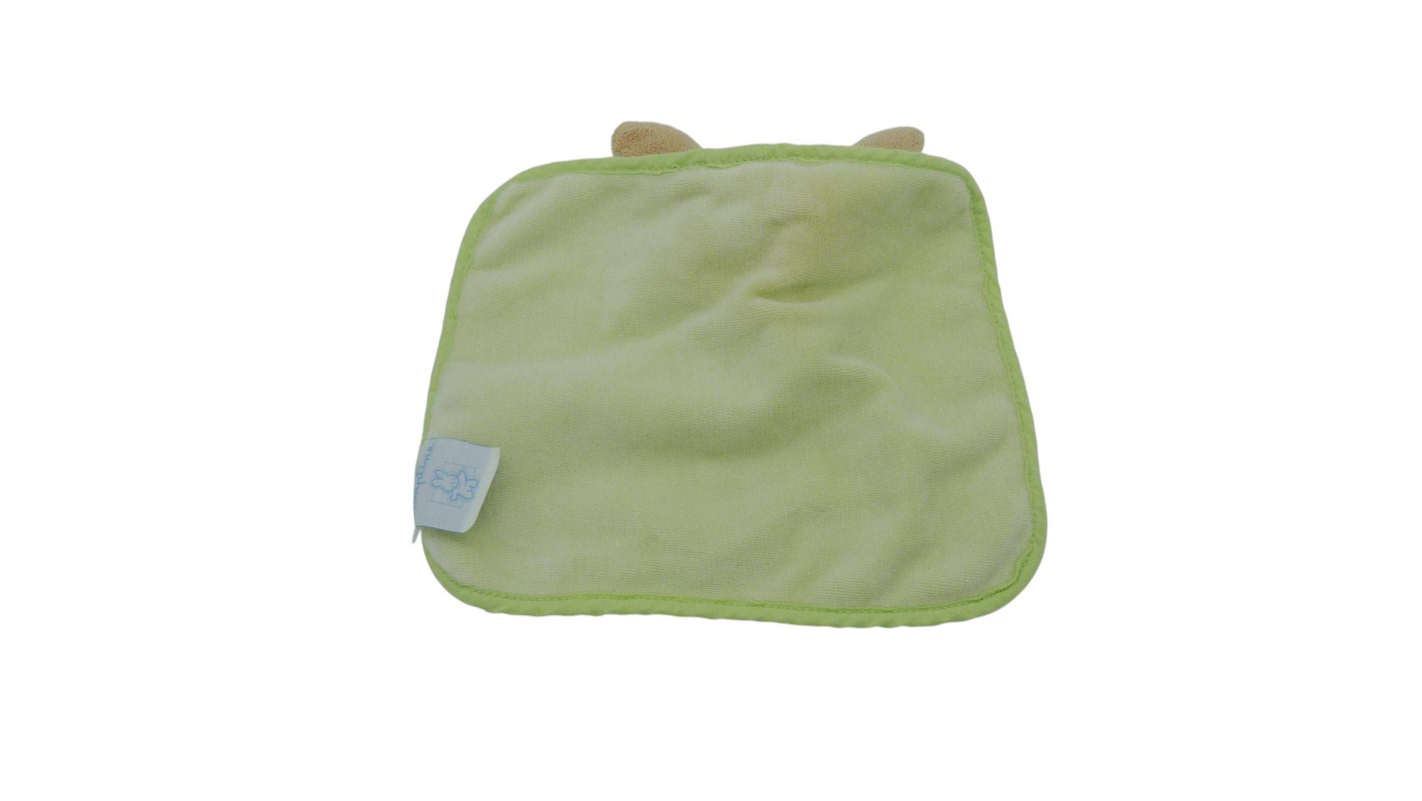 Doudou lapin plat vert - Comptine