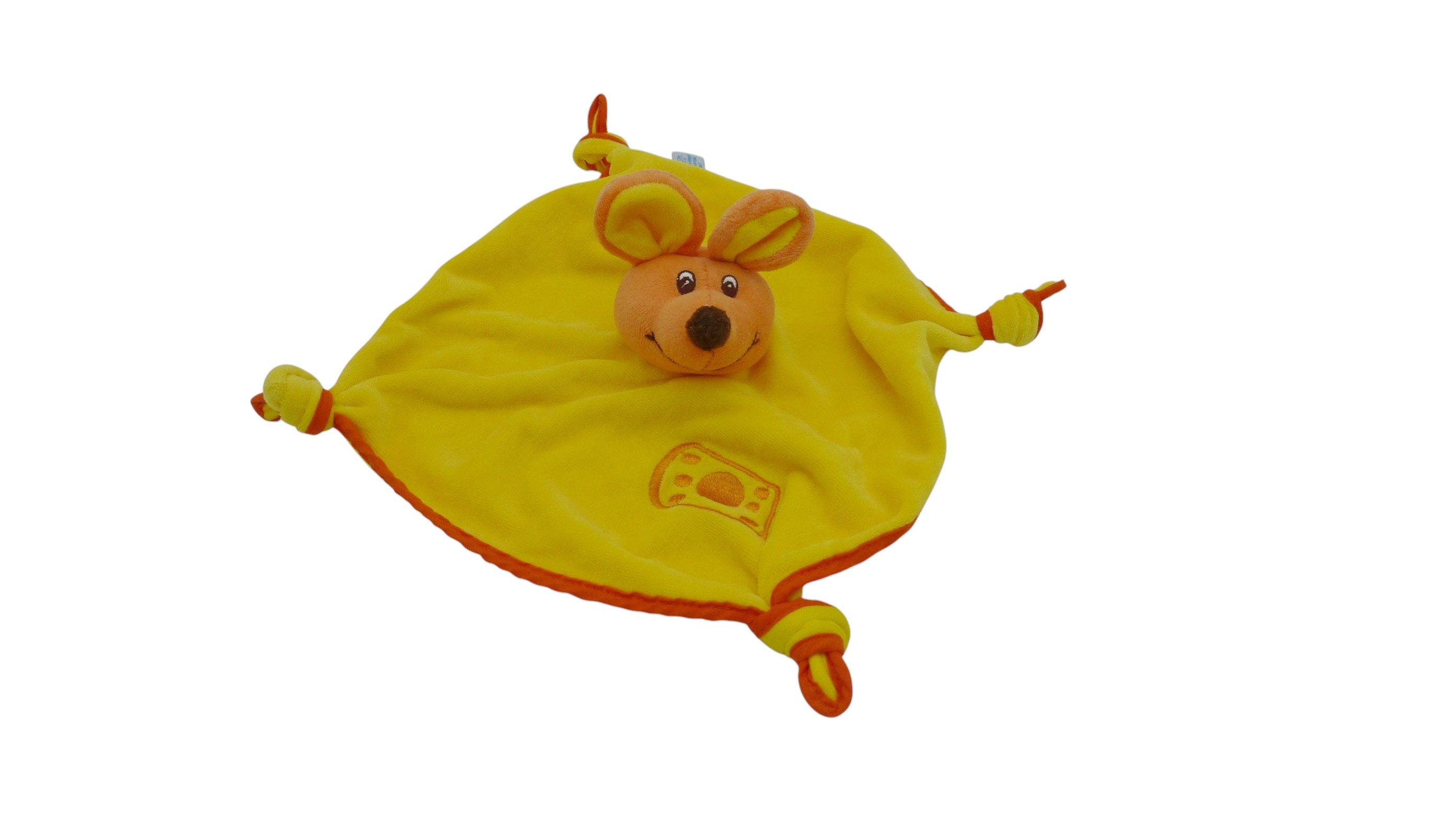 Doudou souris plat jaune - Gipsy
