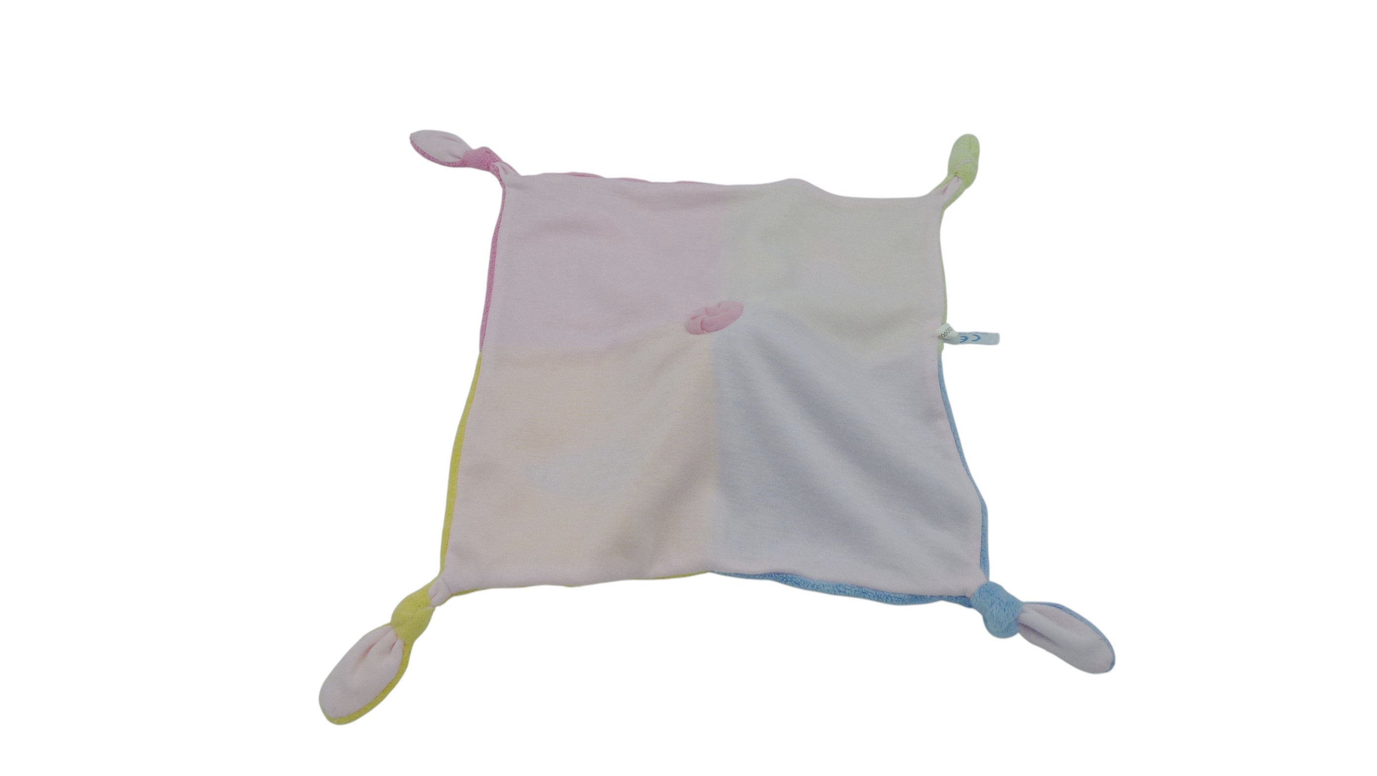 Doudou lapin plat multicolore - Gipsy