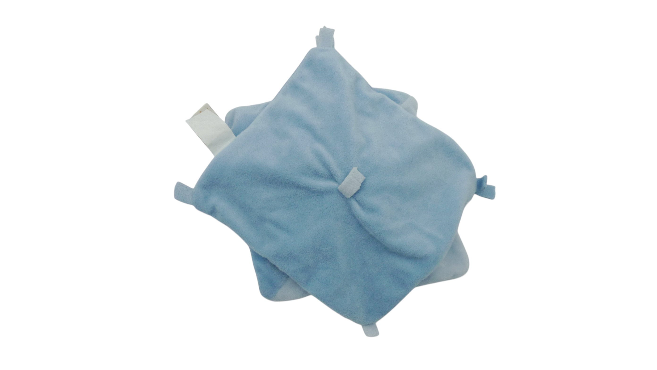 Doudou ours plat bleu - Baby'Nat