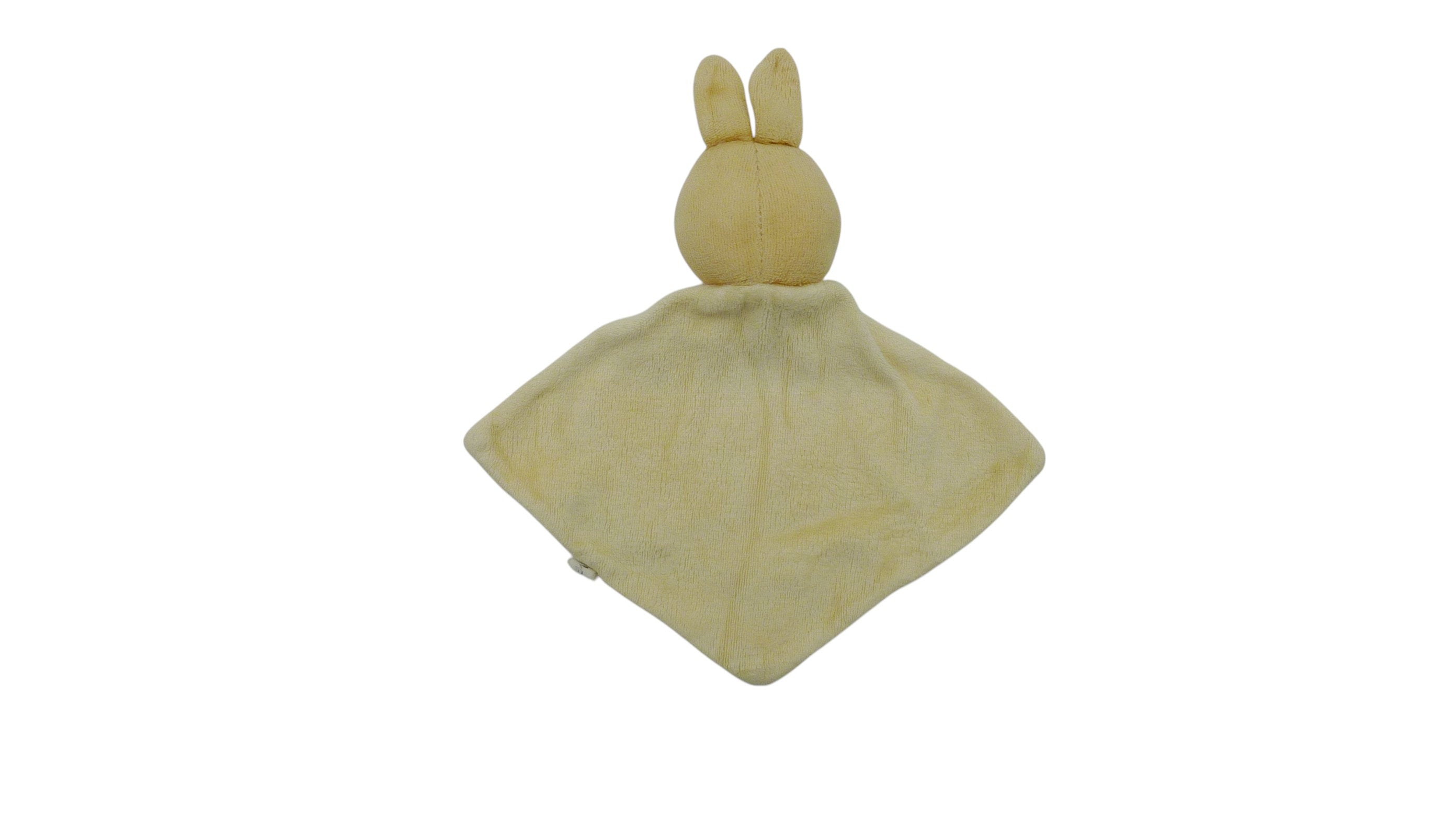 Doudou lapin plat jaune - Bengy