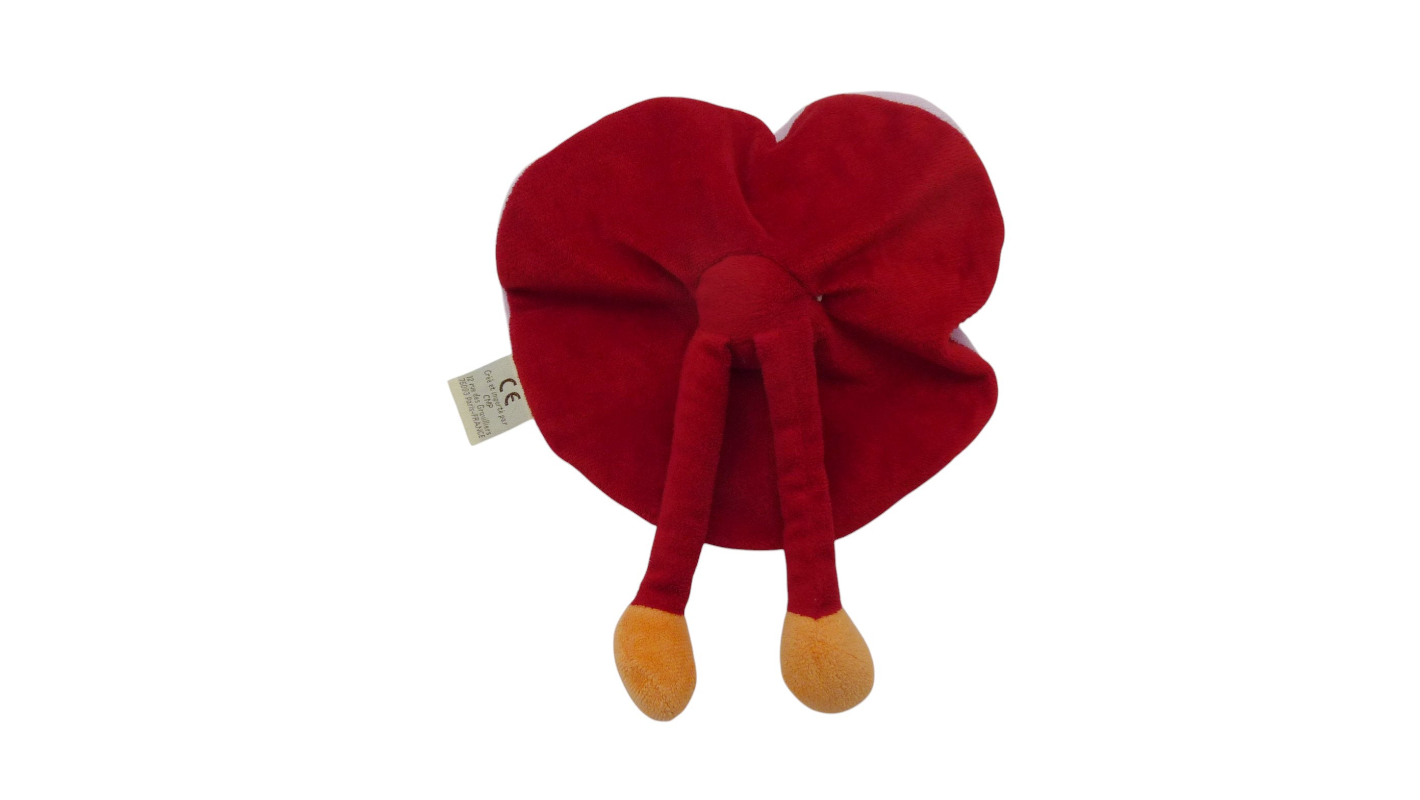 Doudou lutin plat parme rouge - CMP