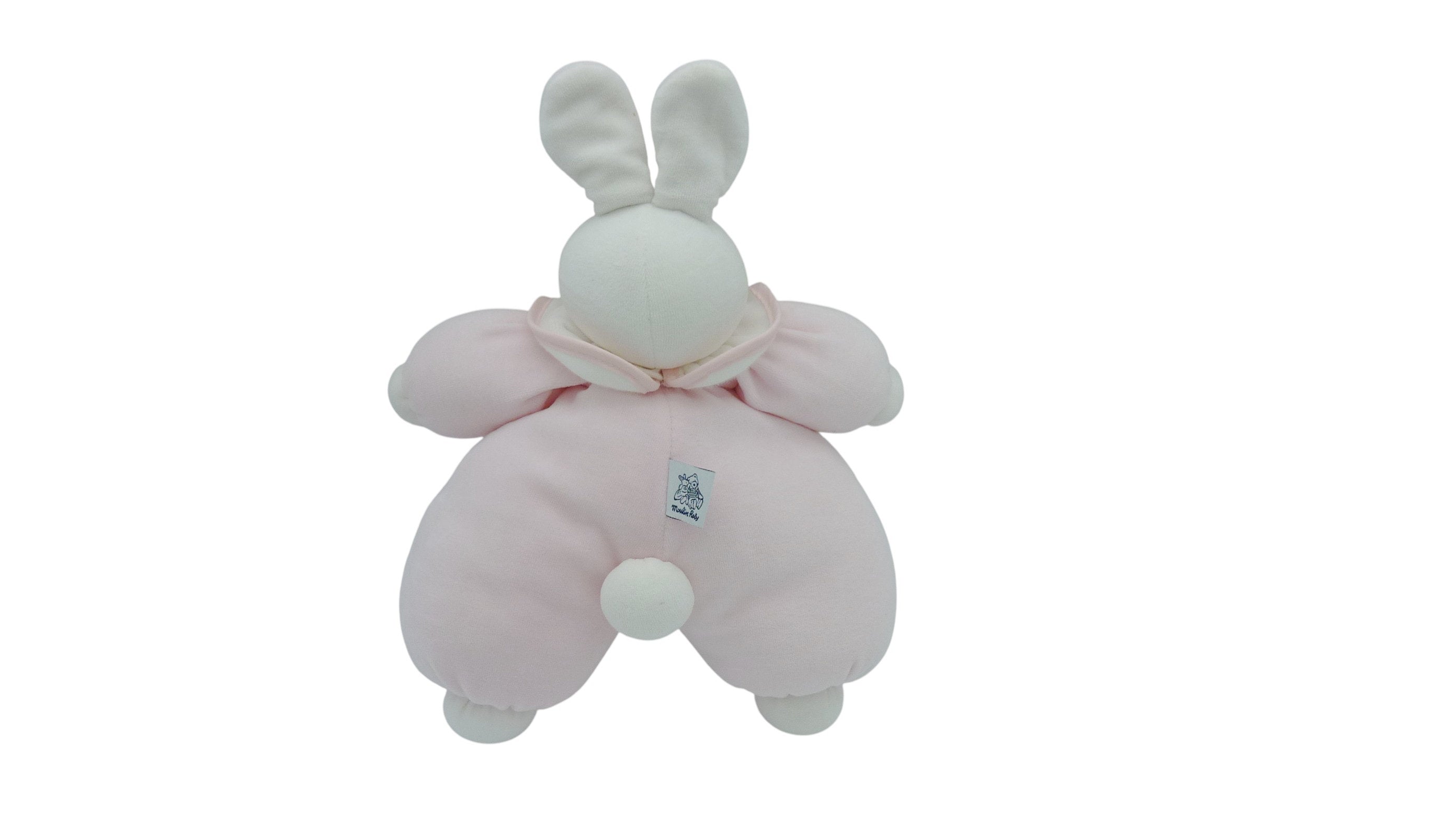 Peluche lapin rose - Moulin Roty - 37 cm