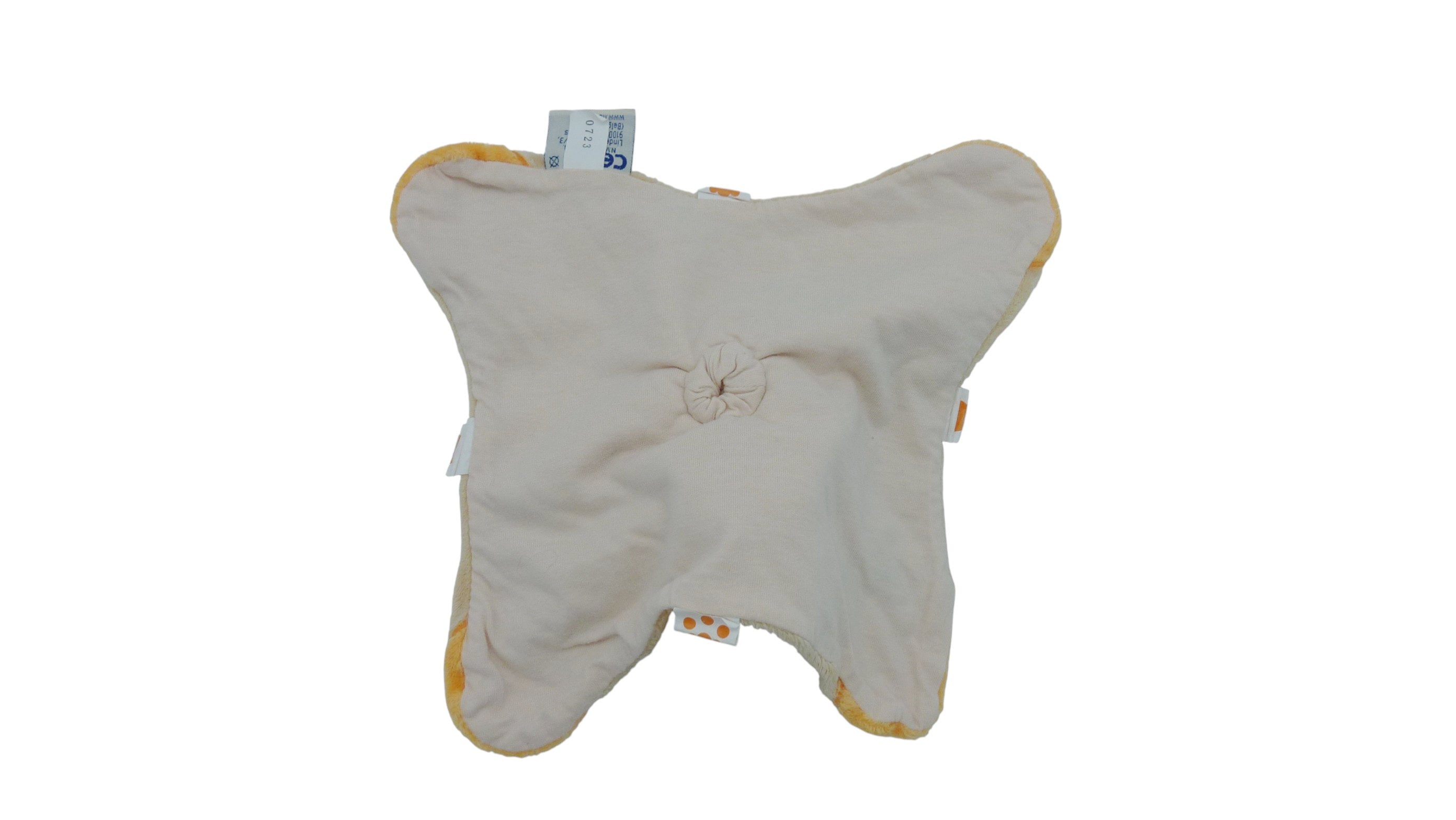 Doudou chien plat Bo marron - Nattou