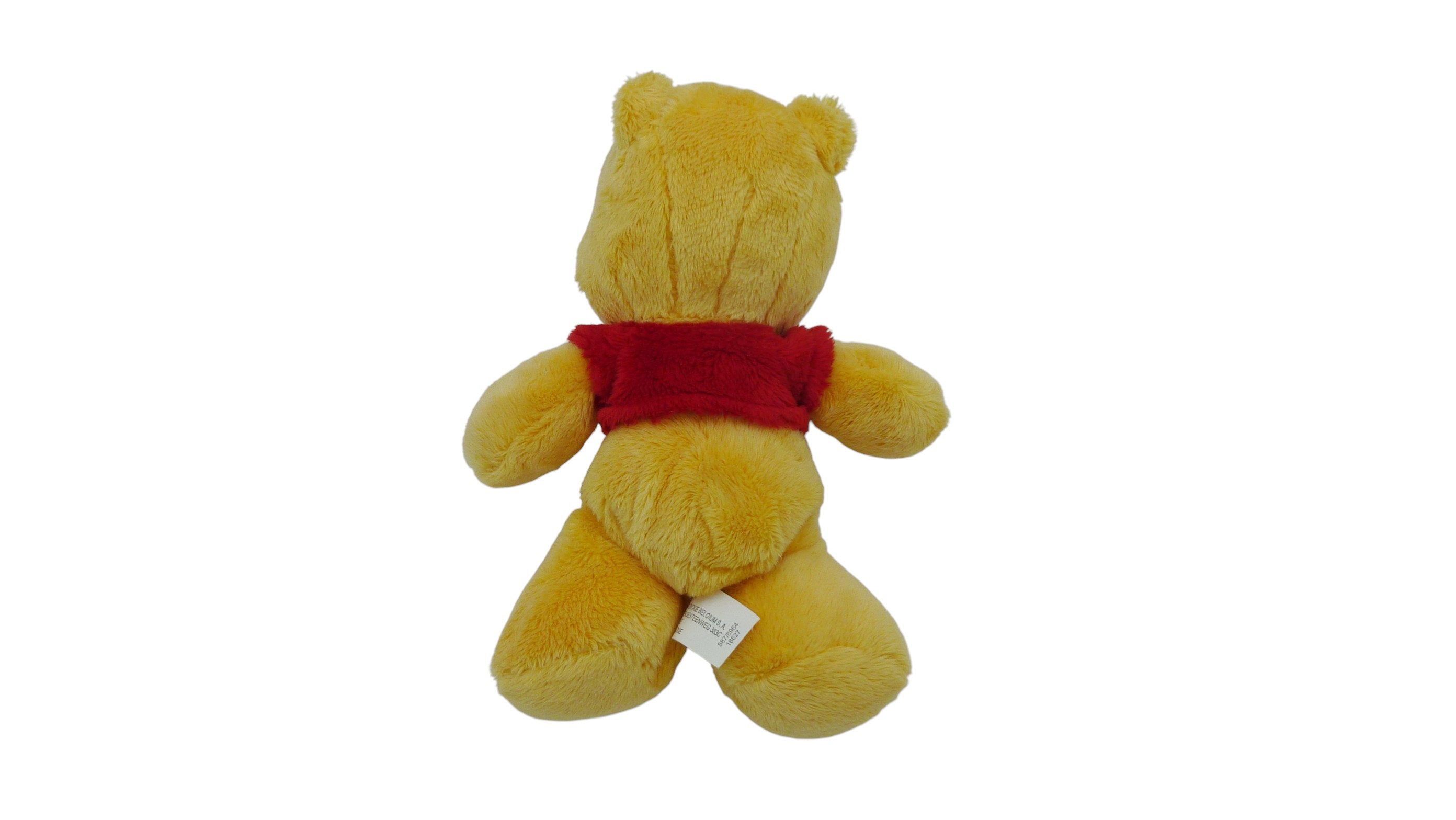 Peluche Winnie l'Ourson marron rouge - Disney 22 cm