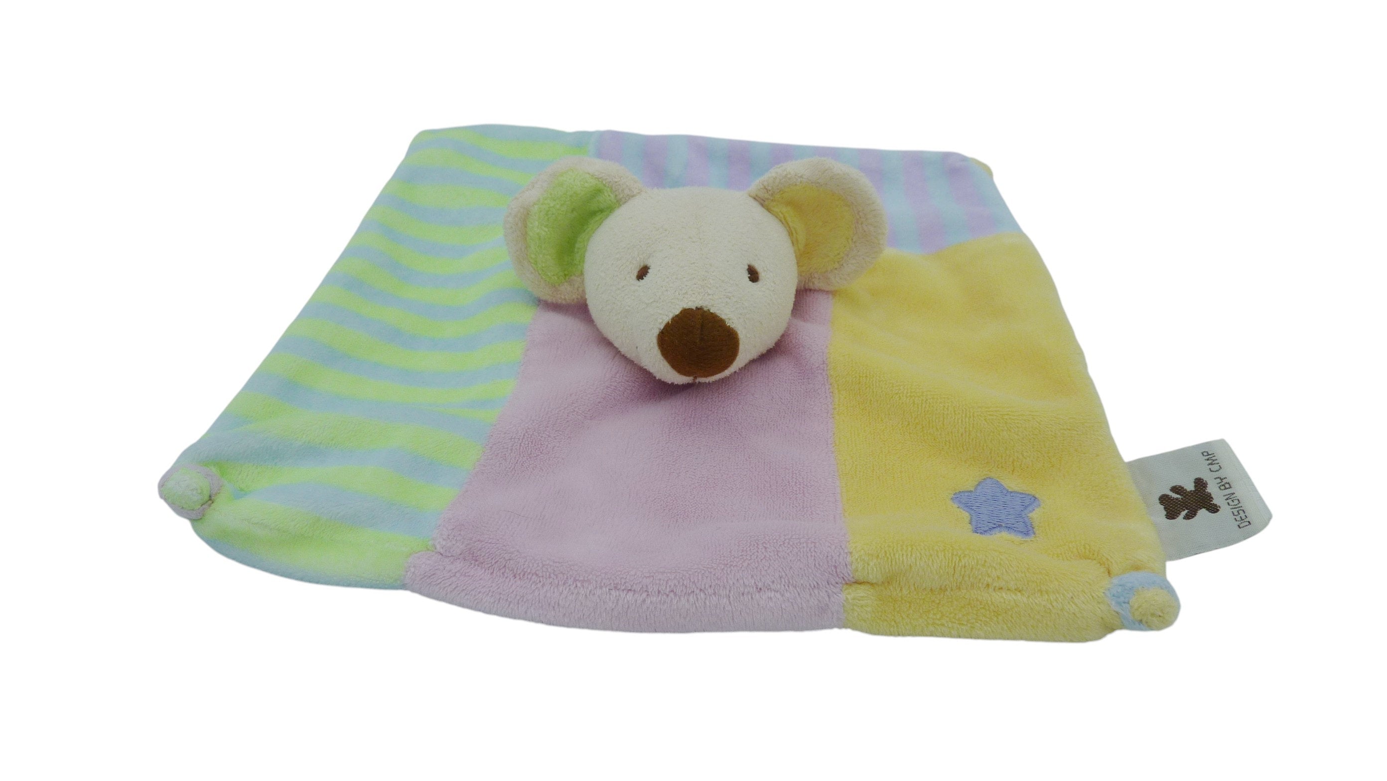 Doudou souris plat multicolore - CMP