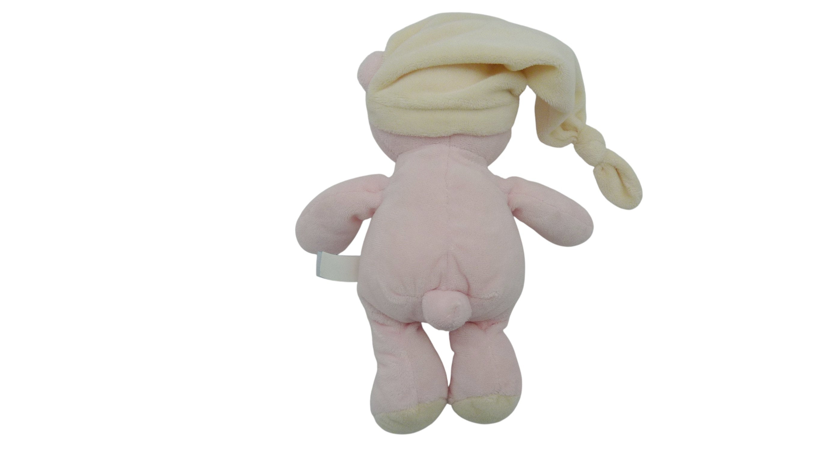 Peluche ours rose crème - Gipsy - 28 cm