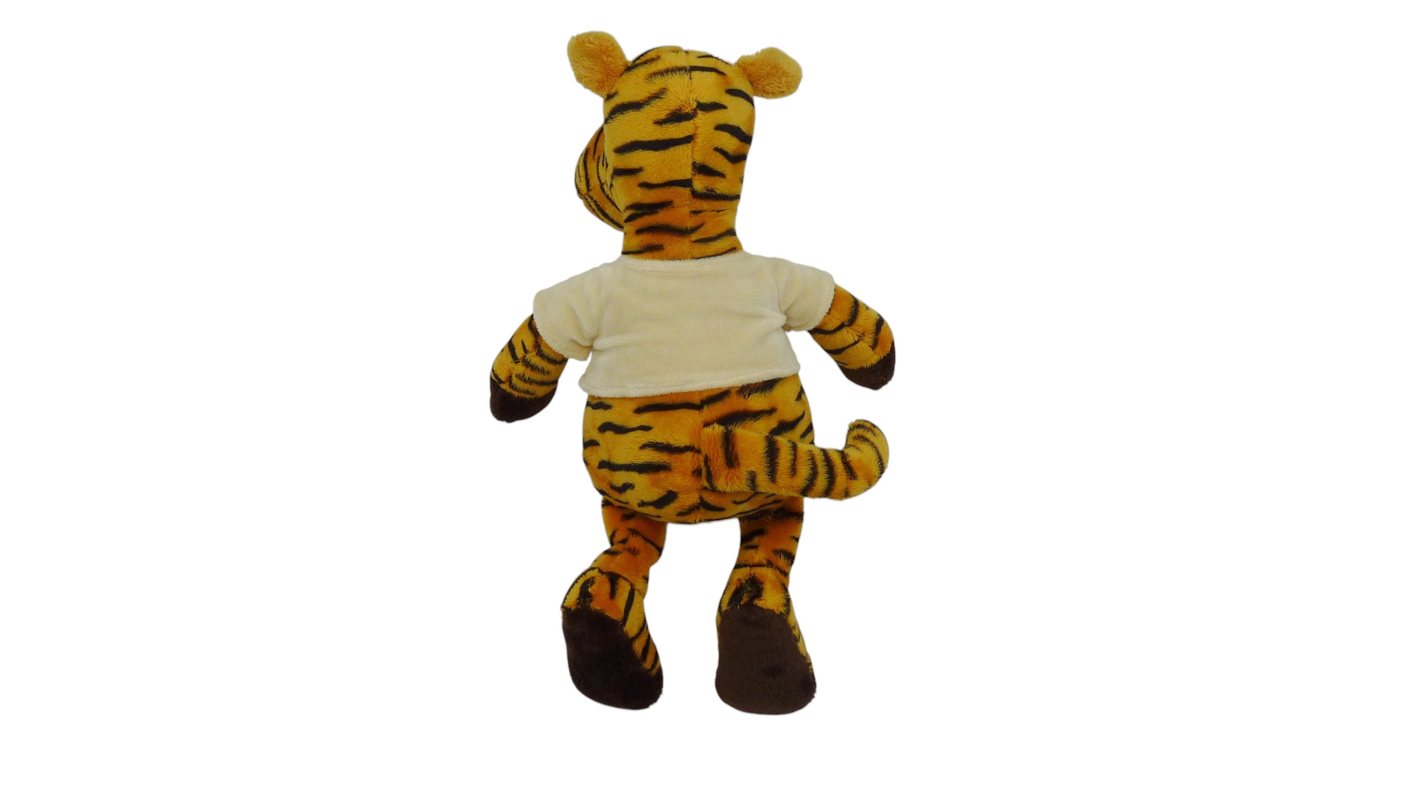 Peluche tigre orange noir - Baby'Nat - 42 cm