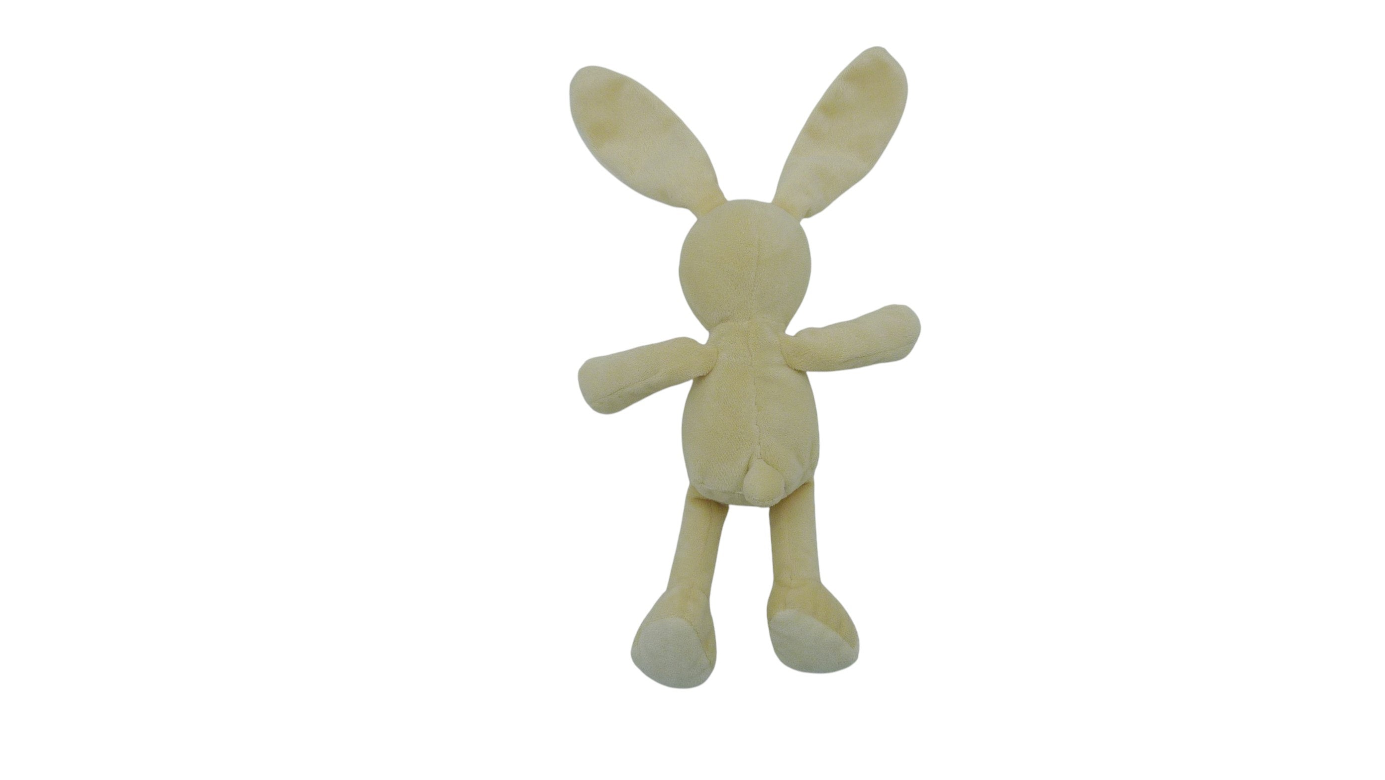 Peluche lapin beige crème - Nicotoy - 26 cm