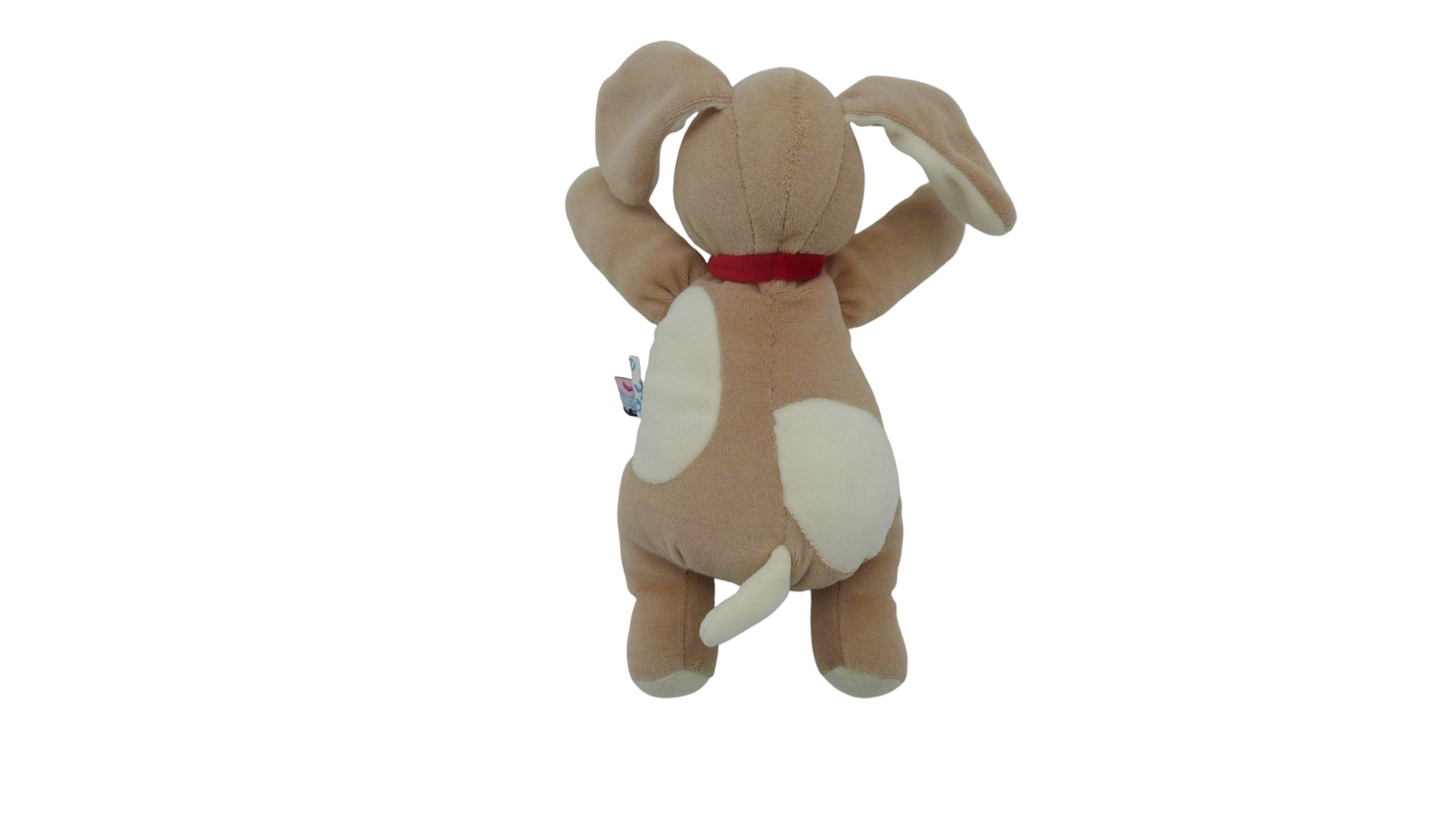 Peluche chien marron écru - Sucre d'Orge - 27 cm