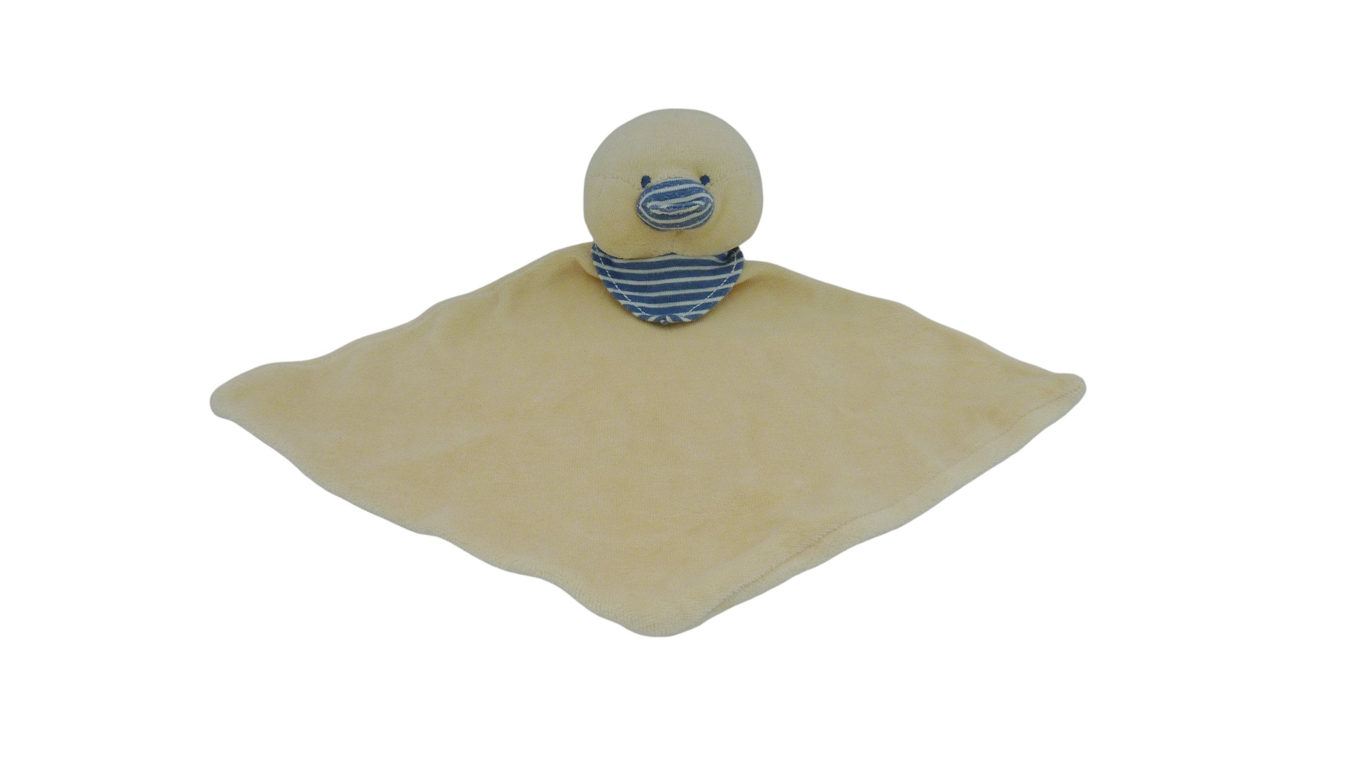 Doudou poussin plat jaune - Bengy