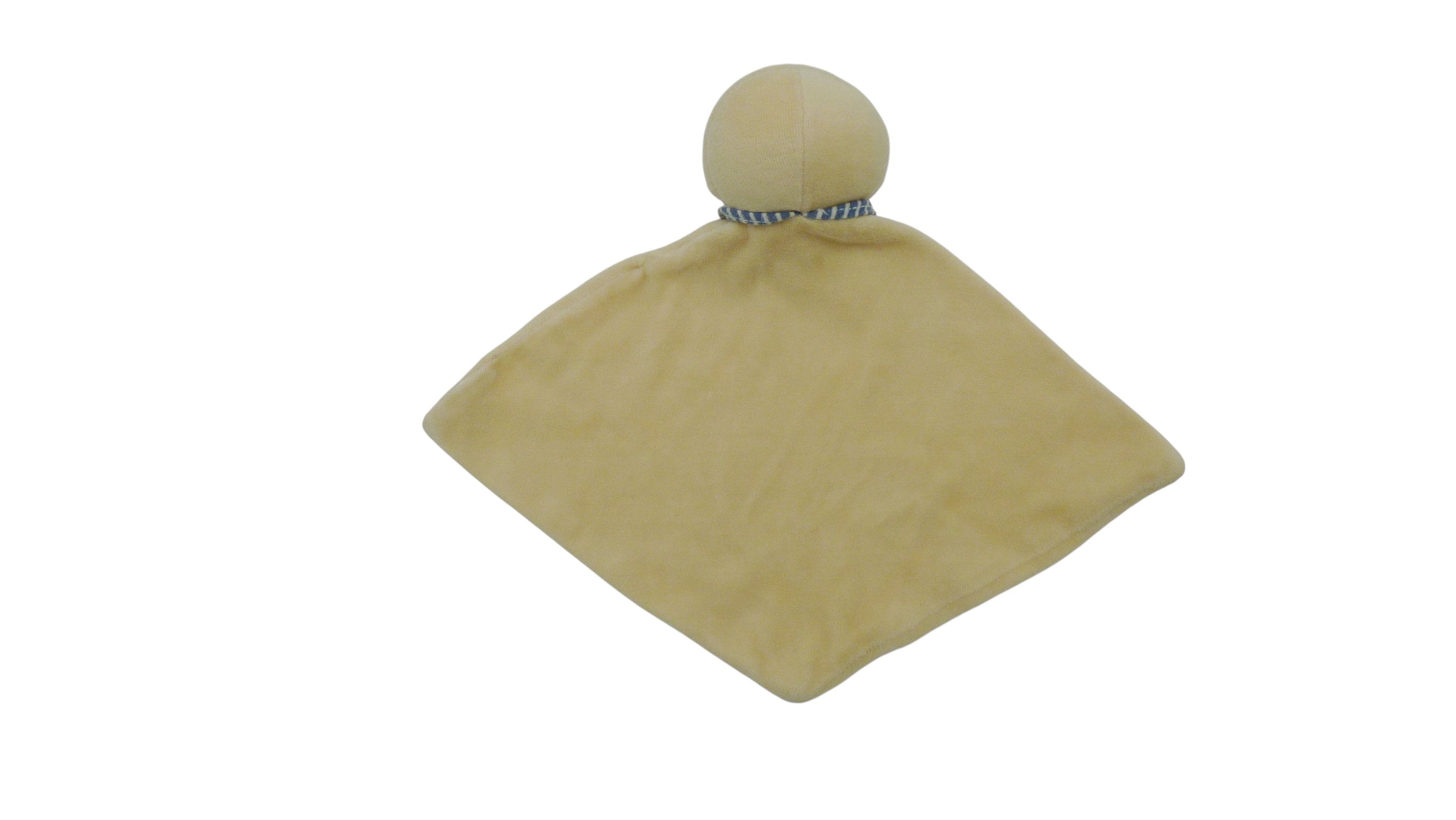 Doudou poussin plat jaune - Bengy