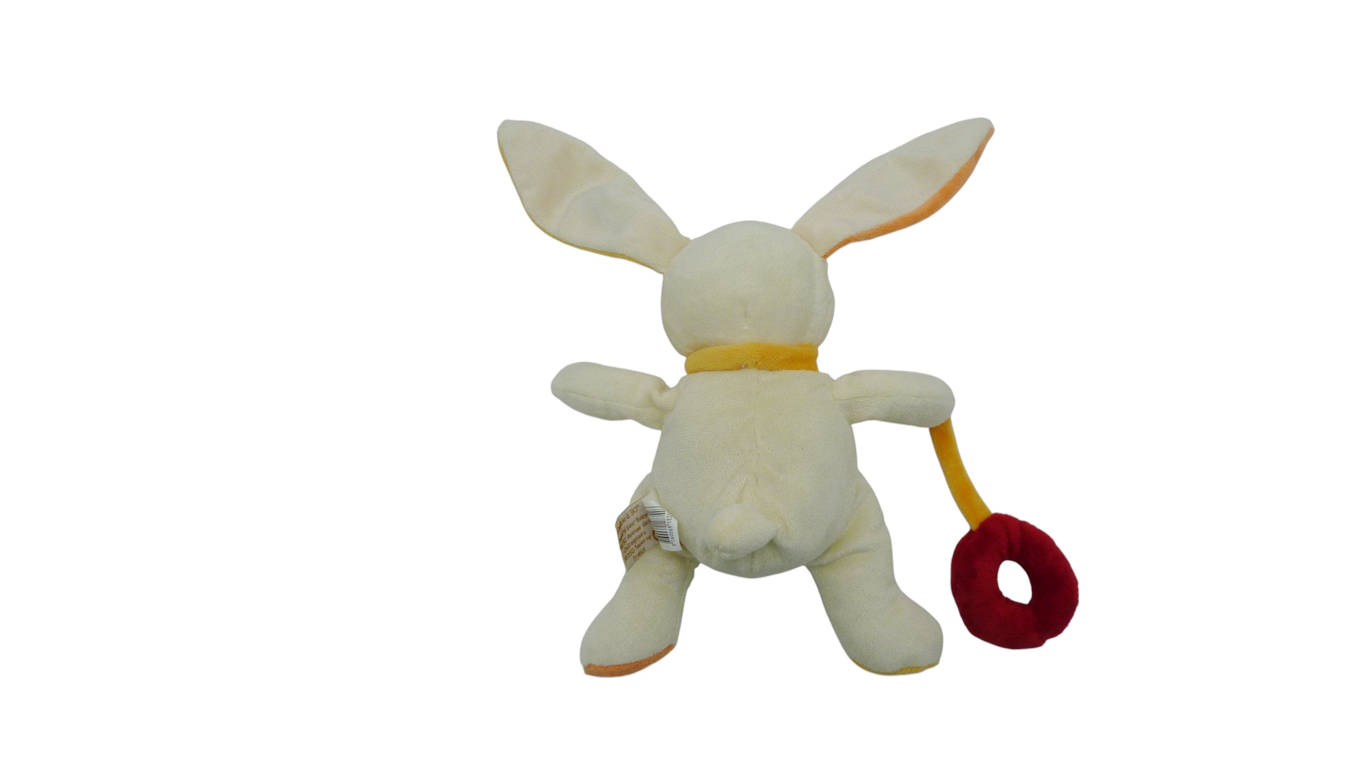 Peluche lapin crème - Baby'Nat - 24 cm