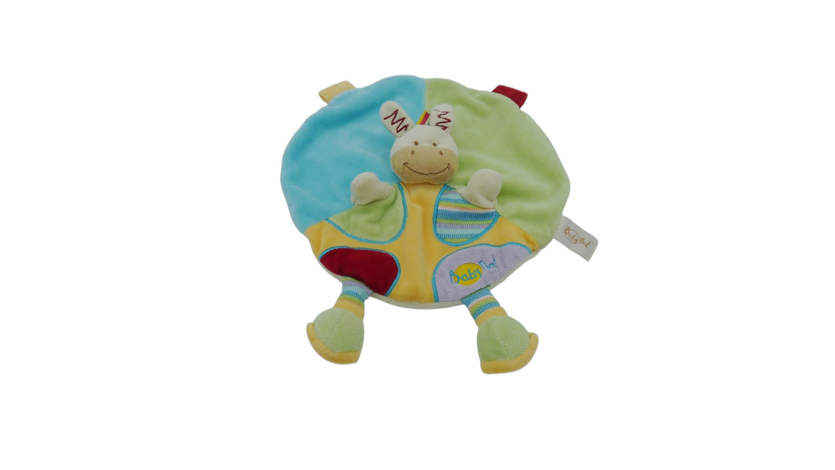 Doudou cheval marionnette multicolore - Baby'Nat