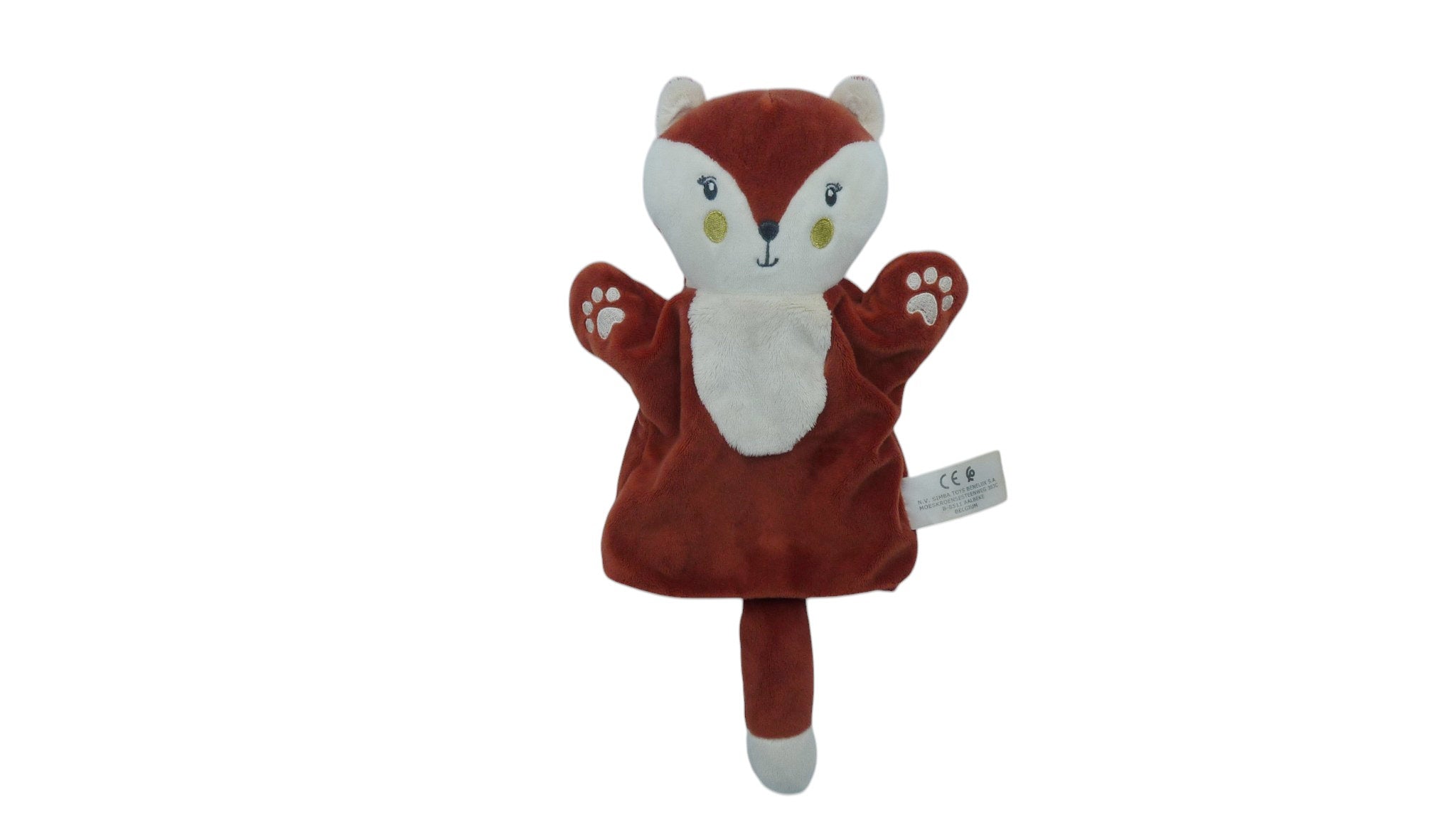 Doudou renard marionnette marron beige - Nicotoy Simba Toys