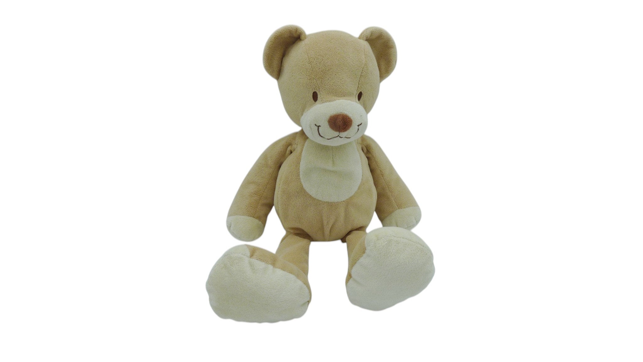 Peluche ours marron crème - Nicotoy - 41 cm