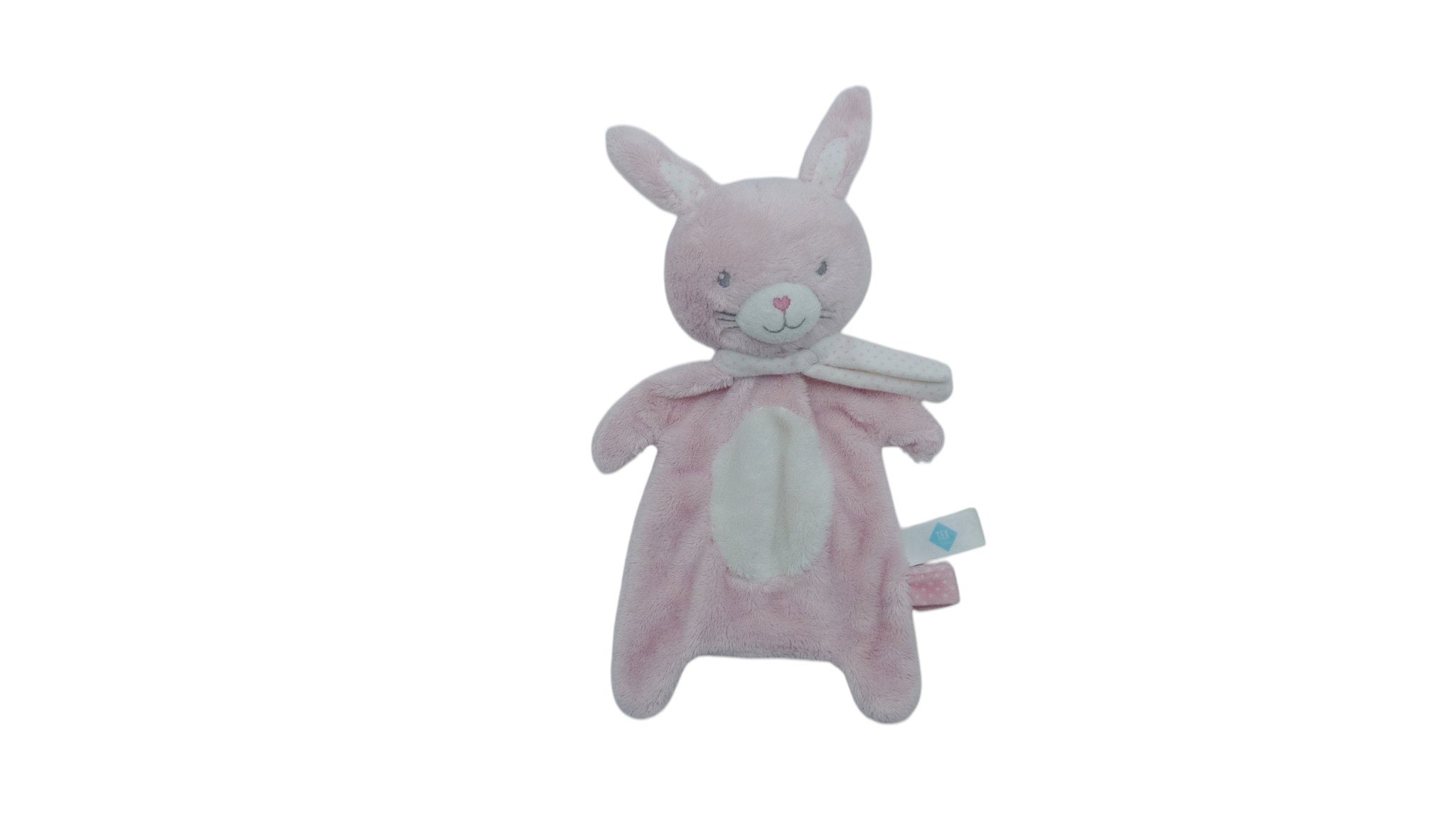 Doudou lapin plat rose - Collection Milk - Tex Baby