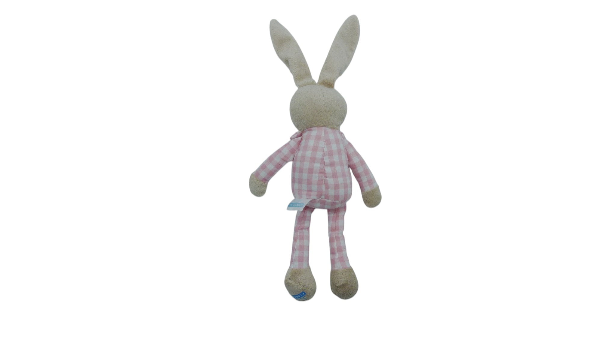 Peluche lapin rose blanc - Klorane 29 cm