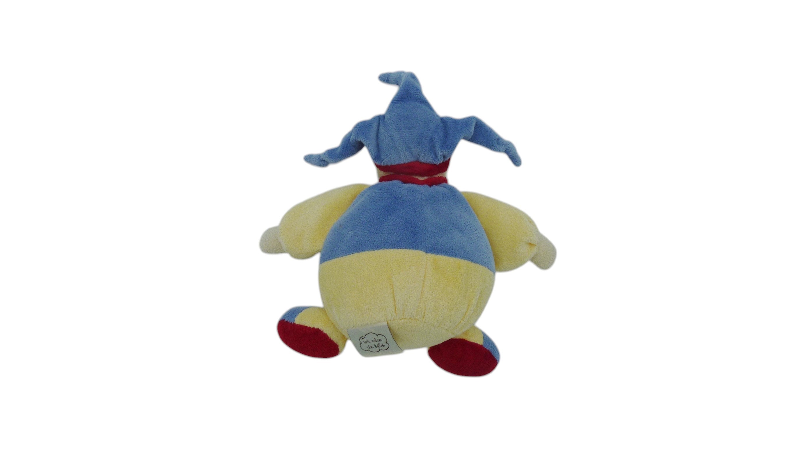 Peluche lutin bleu jaune - CMP 17 cm