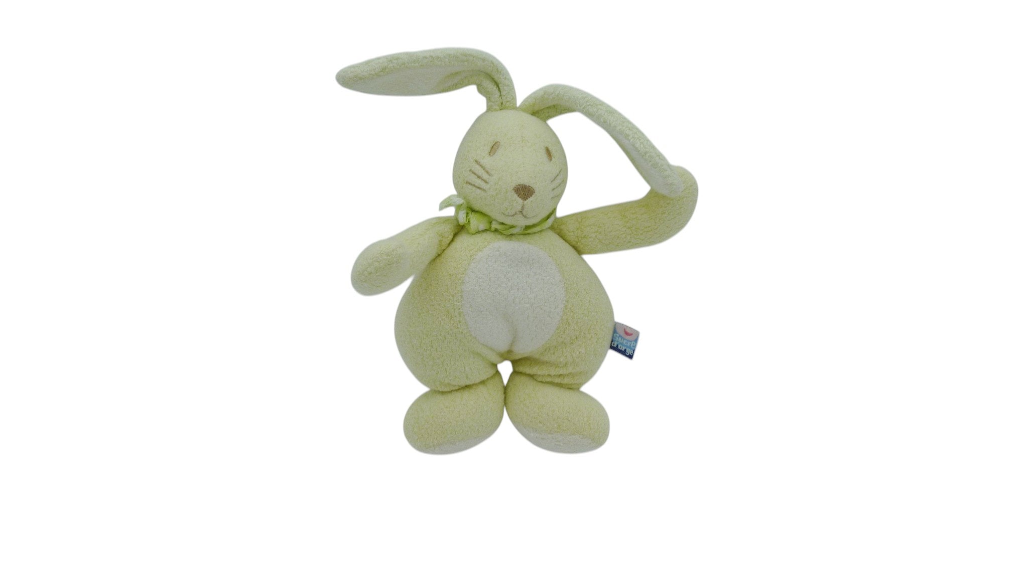 Peluche lapin vert - Sucre d'Orge 20 cm