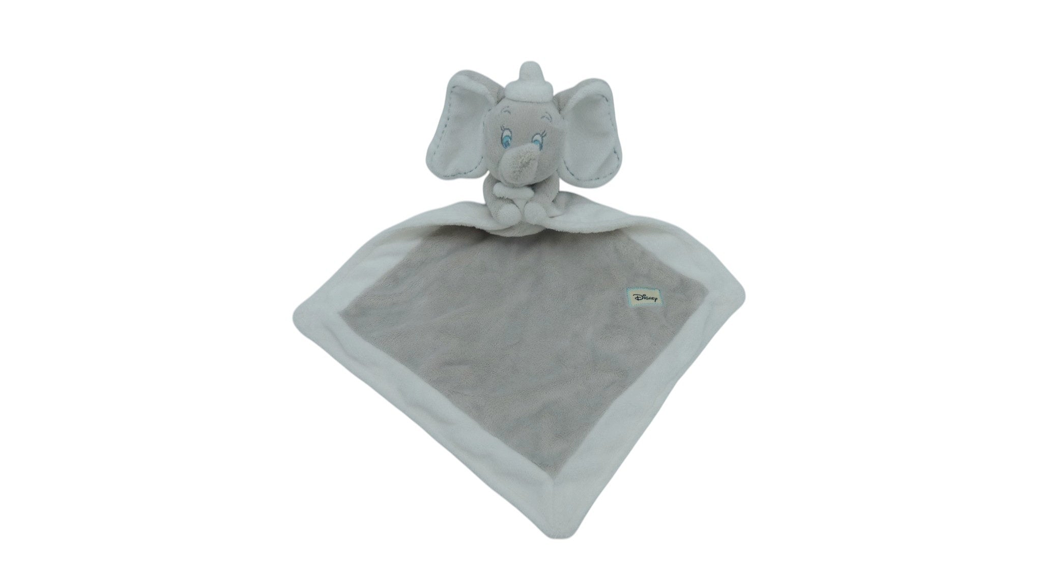 Peluche mouchoir éléphant Dumbo gris blanc - Disney