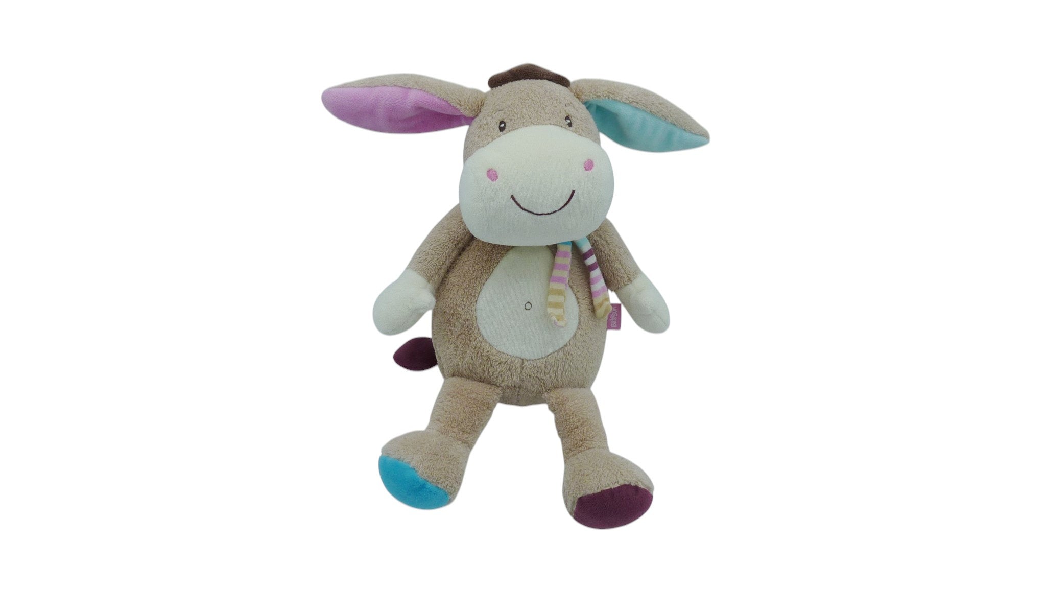 Peluche cheval multicolore - Babysun 36 cm