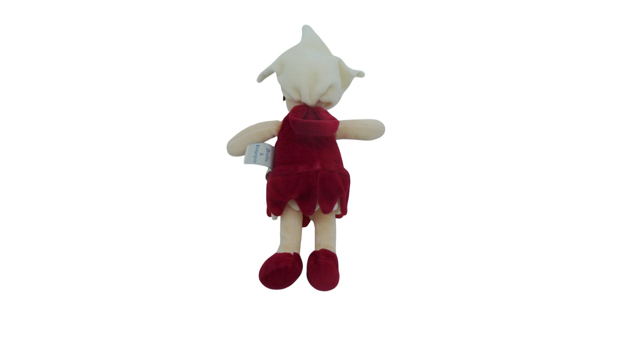 Peluche poupée rouge - Doudou et Compagnie 23 cm