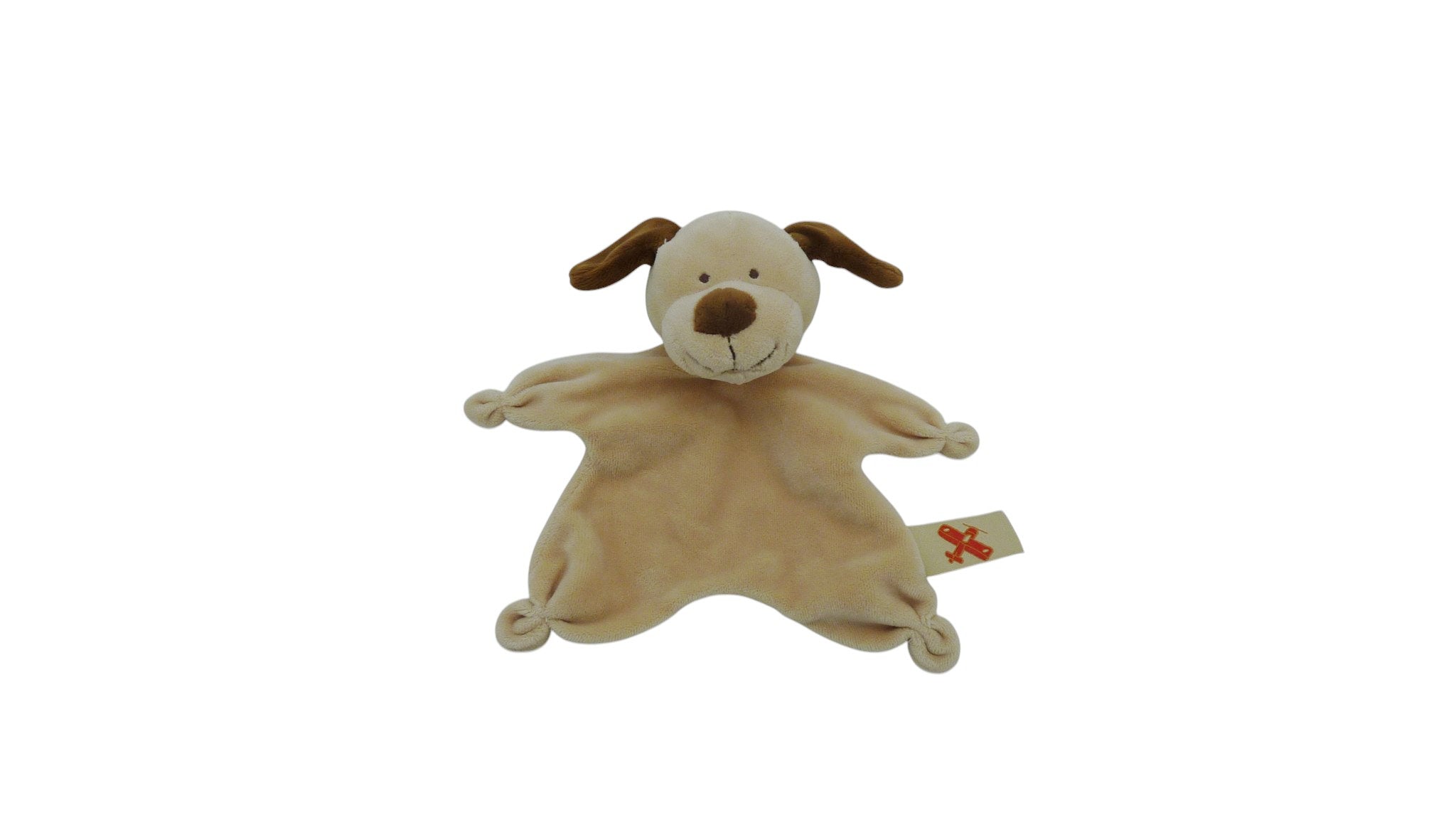 Doudou chien plat marron - Nicotoy