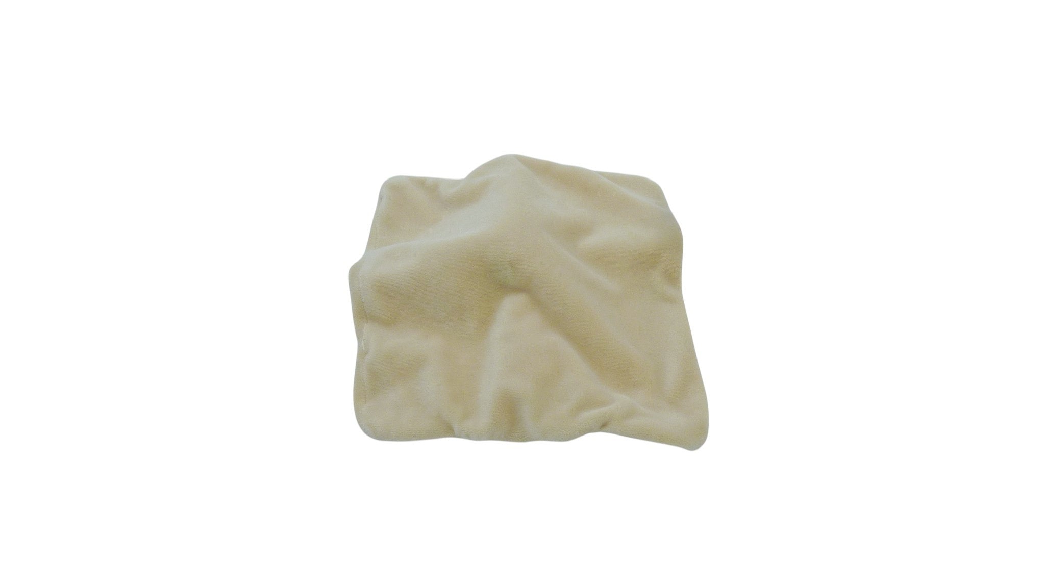 Doudou poupée plat déguisé en lapin crème marron - Nicotoy