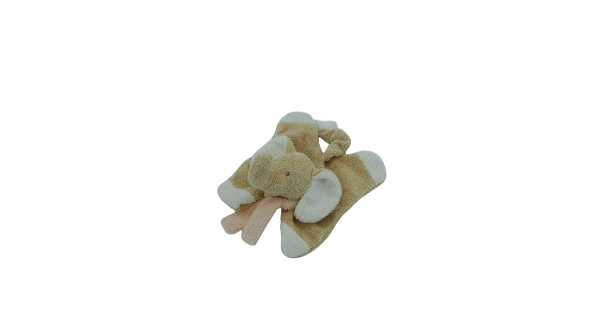 Doudou éléphant plat marron - Nicotoy