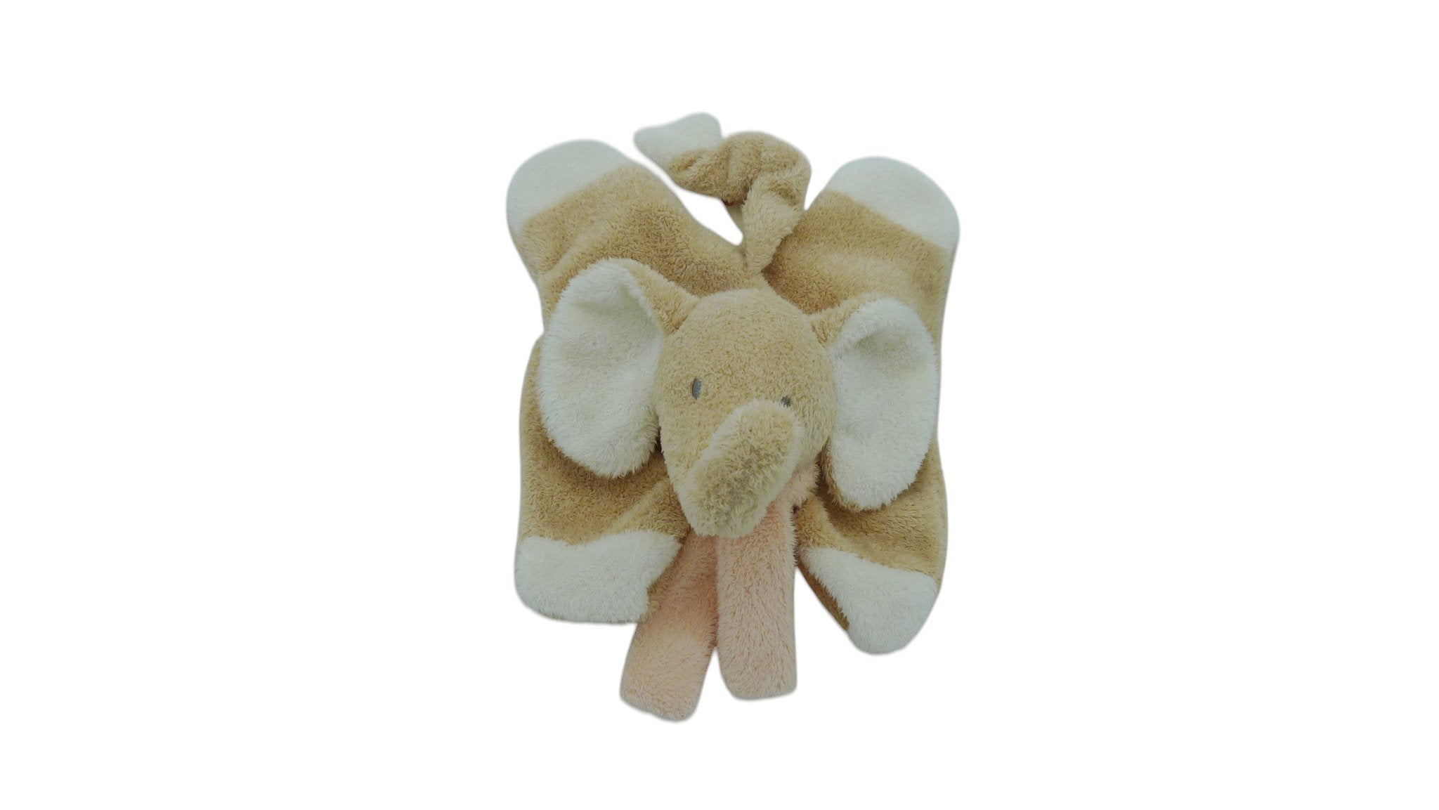 Doudou éléphant plat marron - Nicotoy