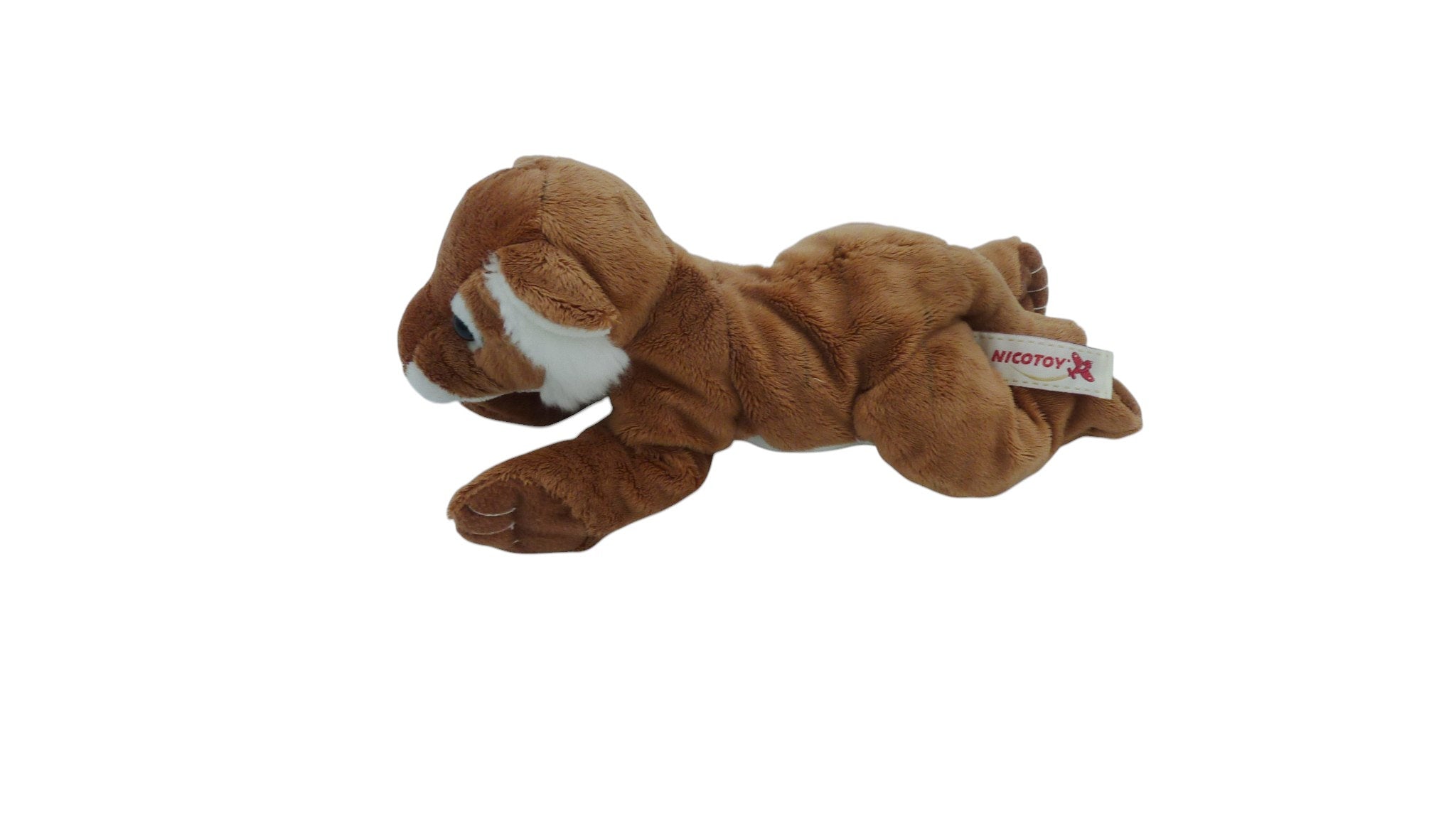 Peluche tigre marron blanc - Nicotoy 30 cm