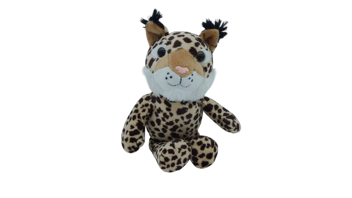 Peluche lynx marron beige - Kinder 23 cm