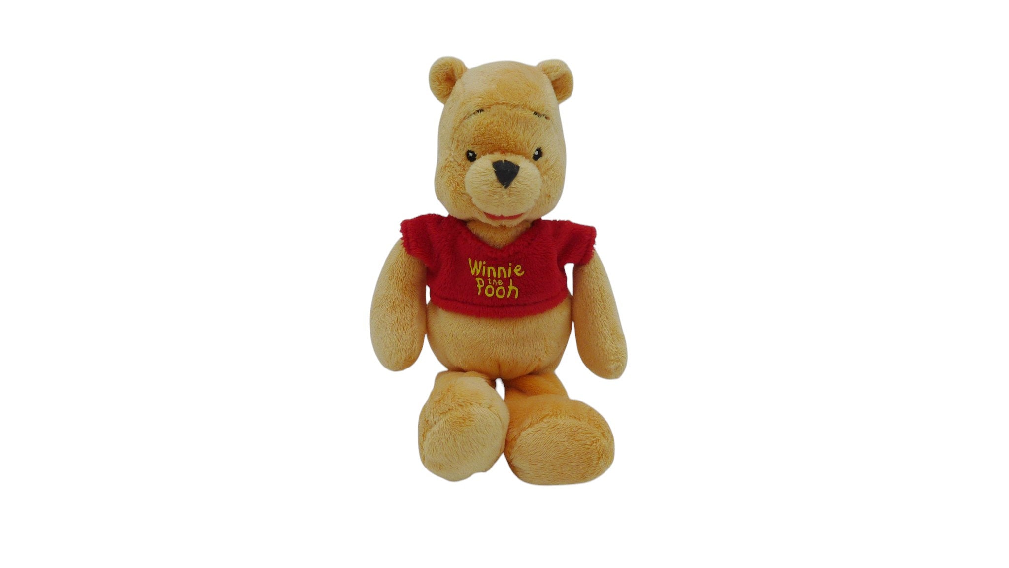 Peluche Winnie l'Ourson marron rouge - Disney 27 cm
