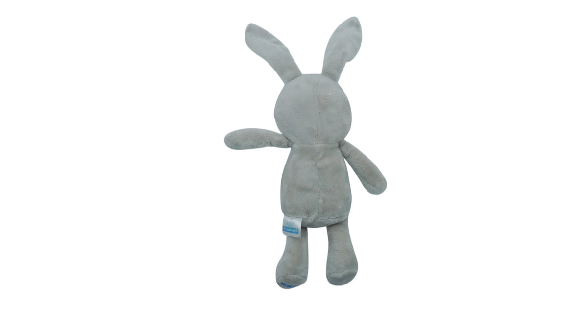 Peluche lapin gris rose - Klorane - 26 cm