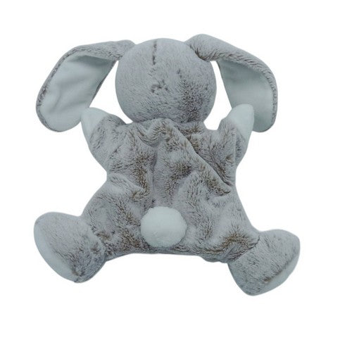 Doudou lapin marionnette marron chiné - Forest - Tex Baby