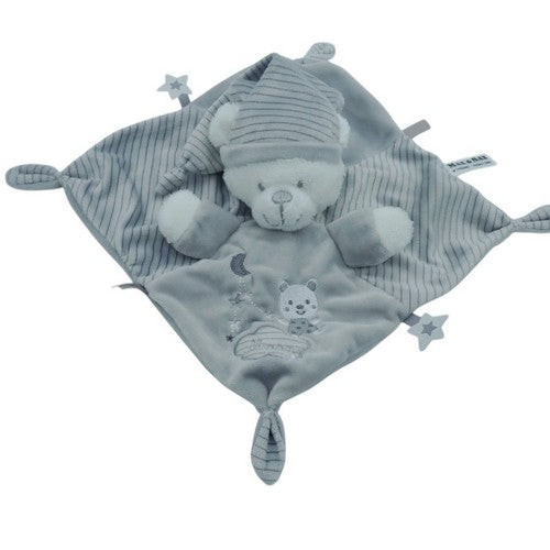 Doudou ours plat gris - Max & Sax