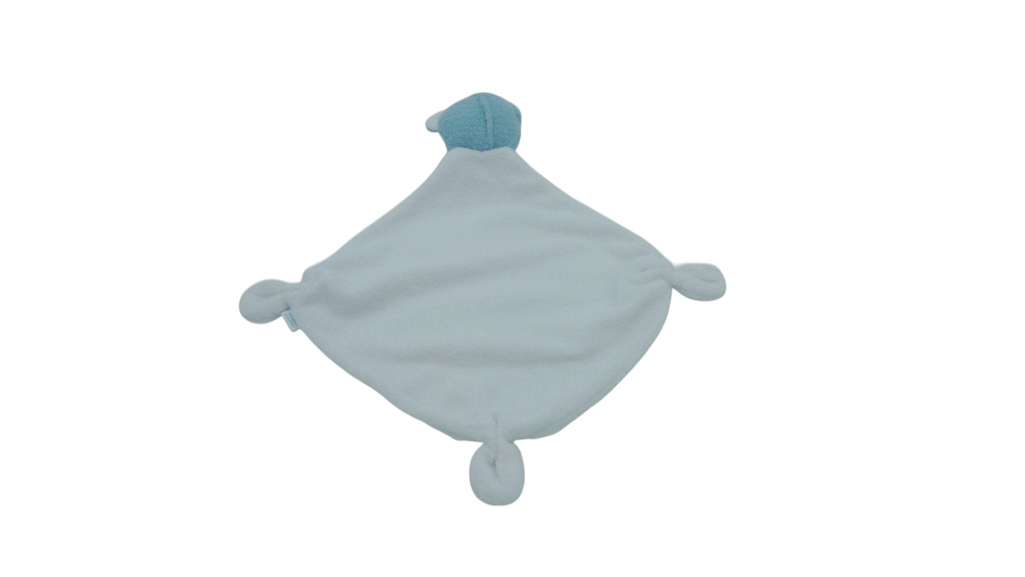 Doudou ours plat blanc bleu - Mustela