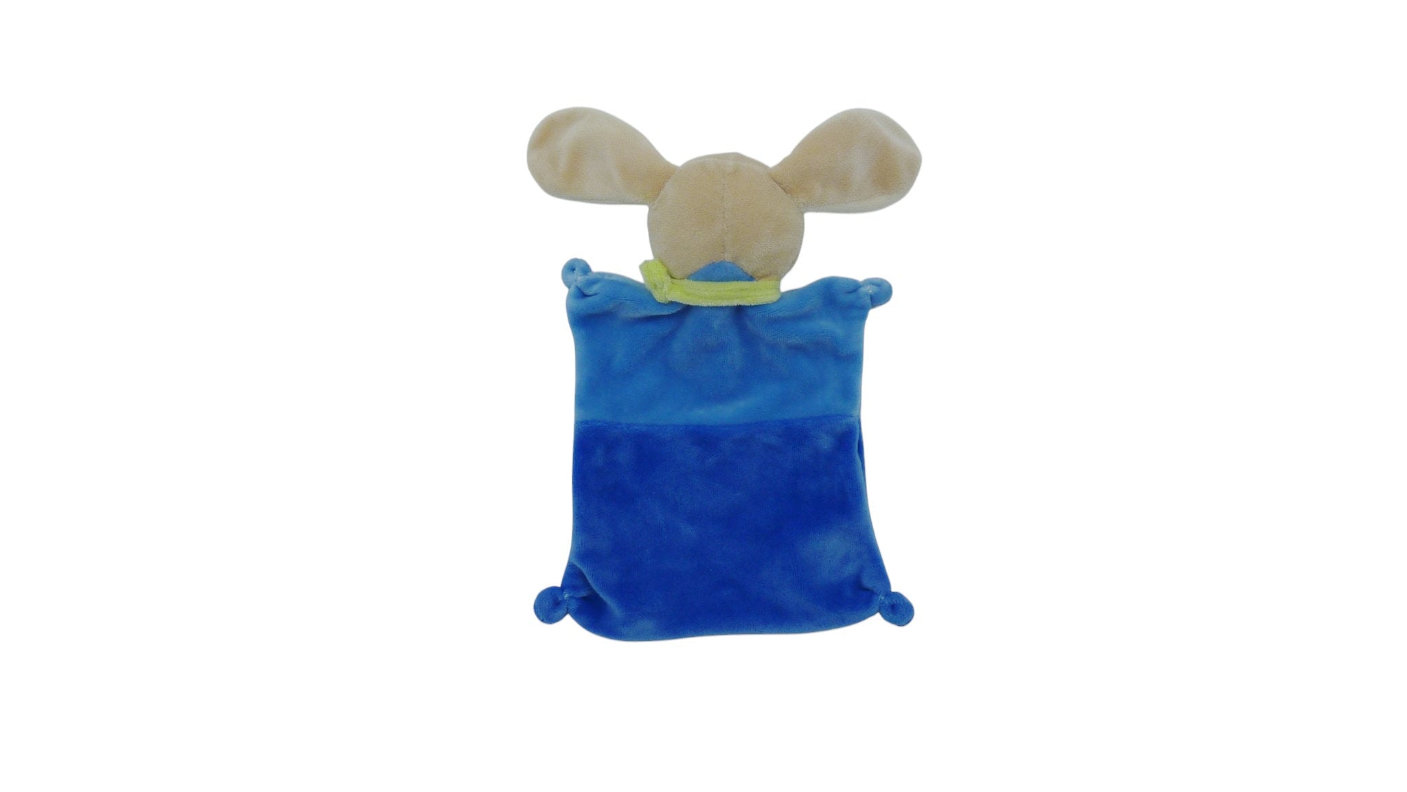 Doudou lapin plat bleu - Nicotoy