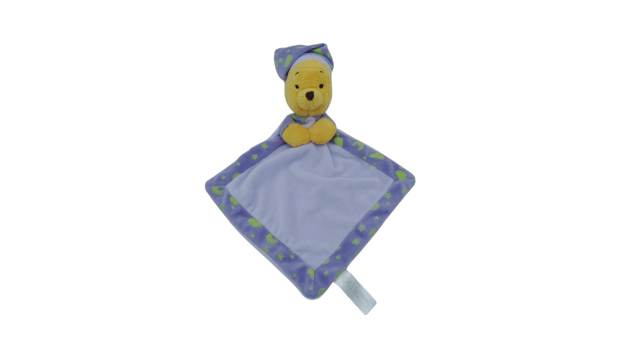 Doudou Winnie l'Ourson plat luminescent mauve - Disney