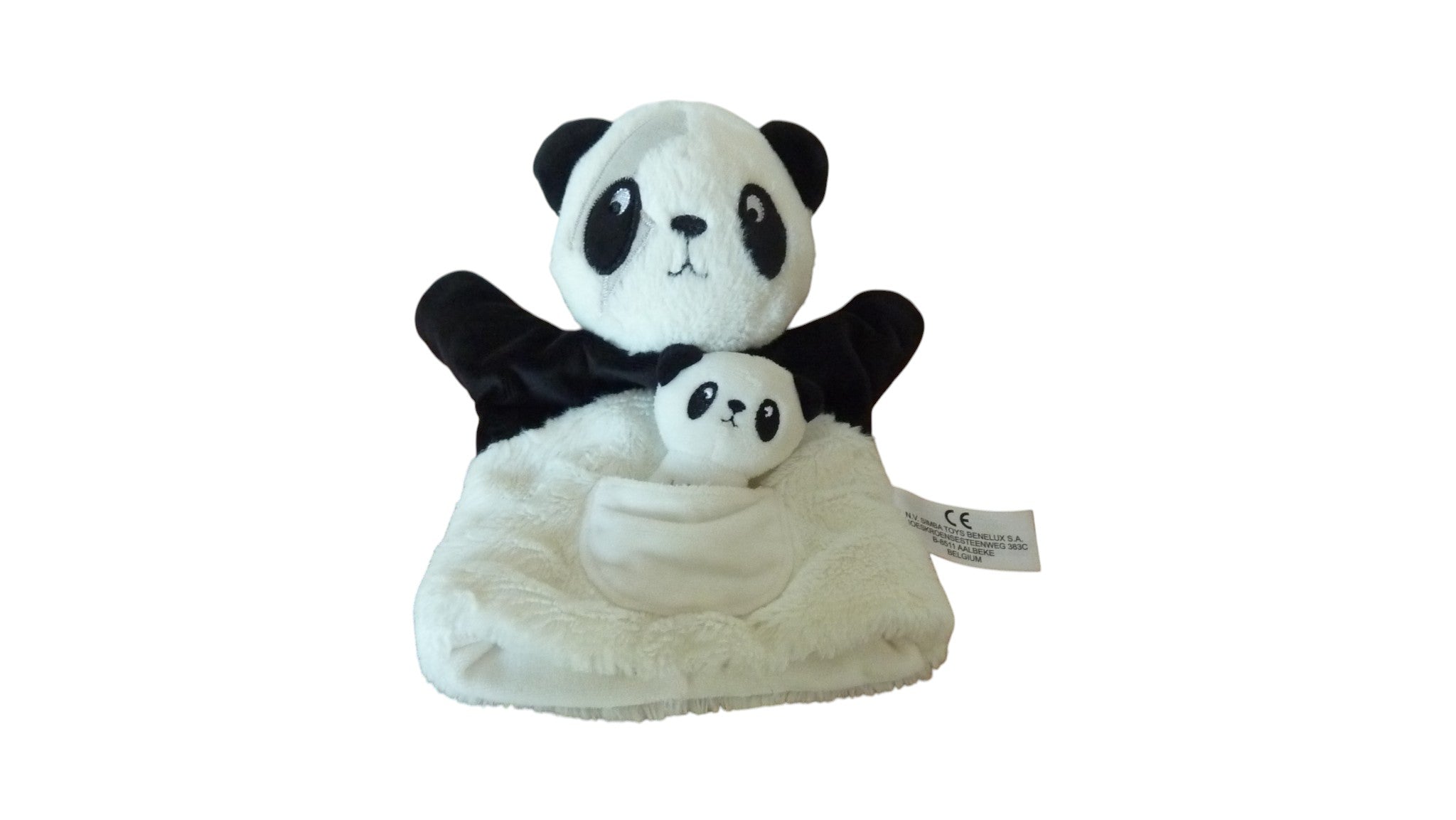 Doudou panda et son petit marionnette Nicotoy Simba Toys