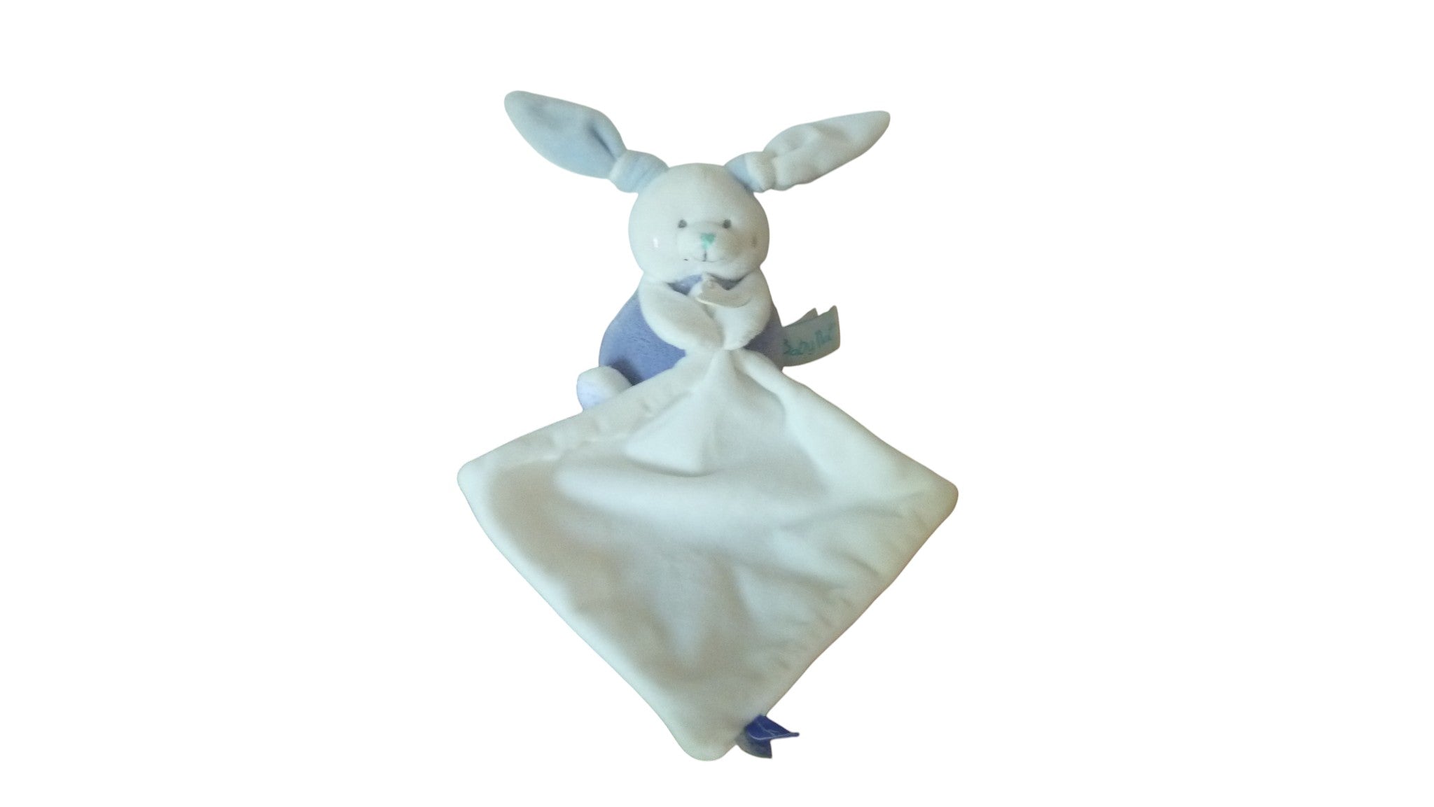 Peluche mouchoir lapin mauve - Blue - BN0465 Baby'Nat